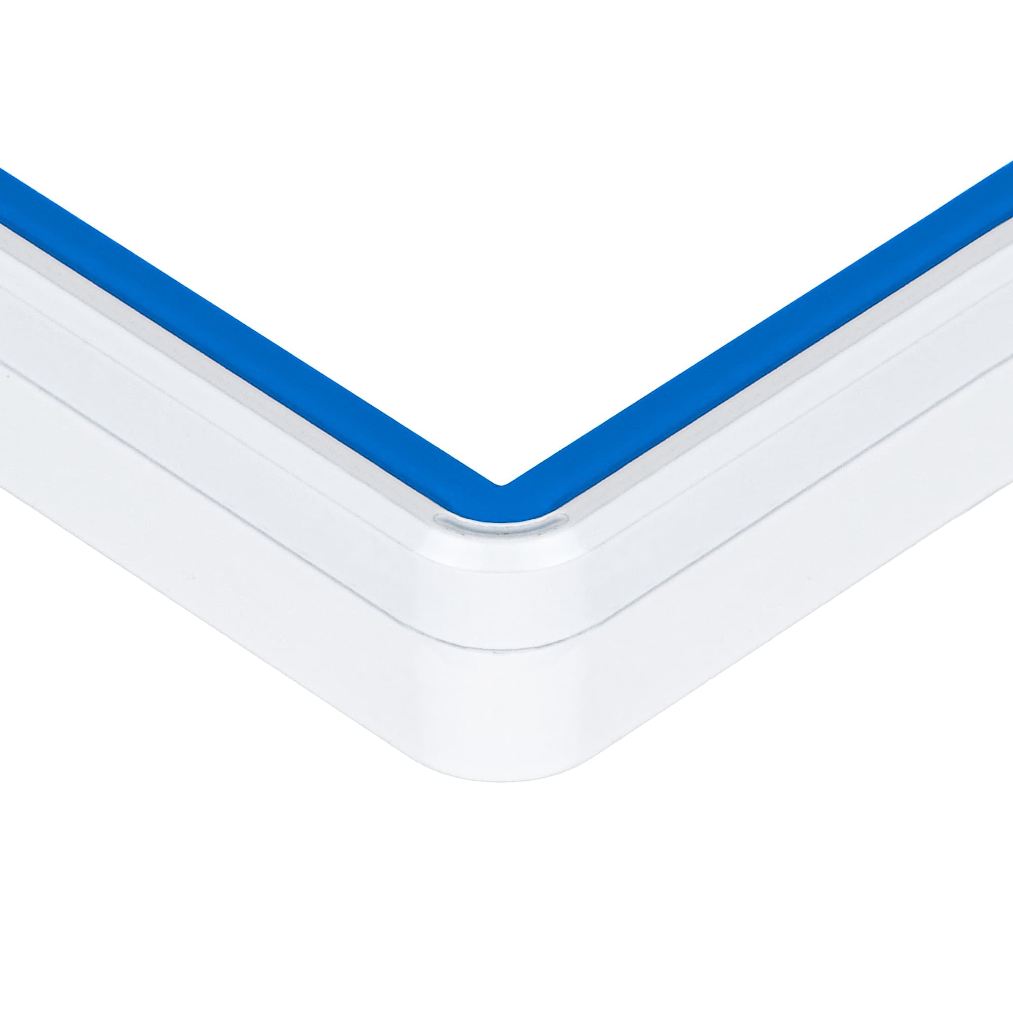 Standard BGS Slabmags Case - Matte White With Blue Glass Border