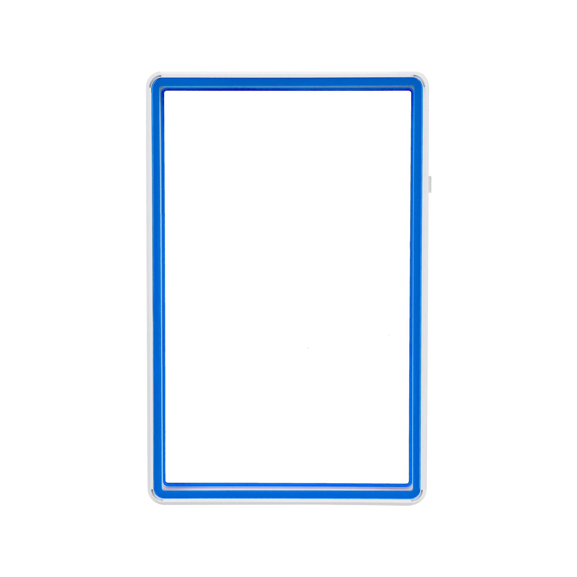 Standard BGS Slabmags Case - Matte White With Blue Glass Border