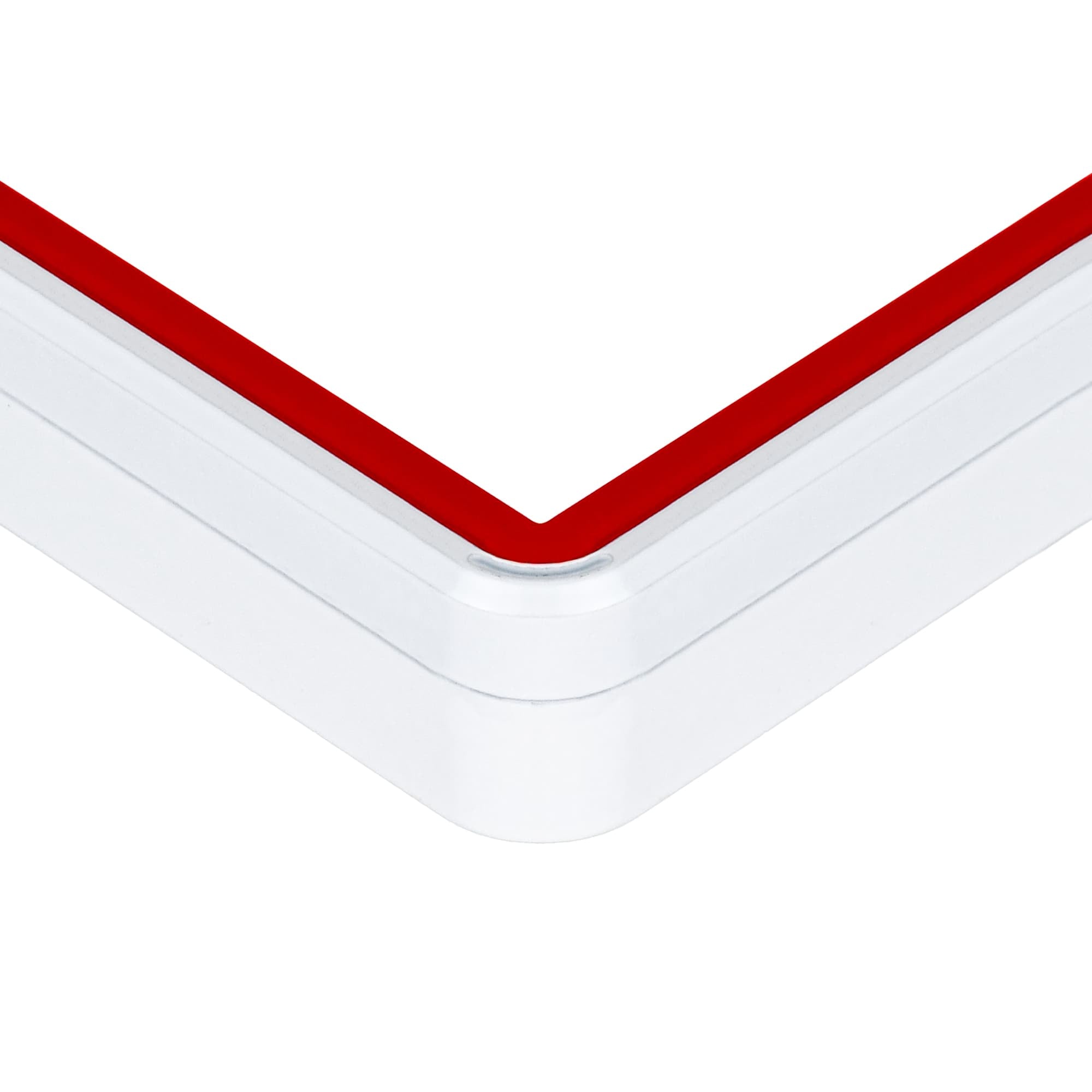 Standard BGS Slabmags Case - Matte White With Red Glass Border