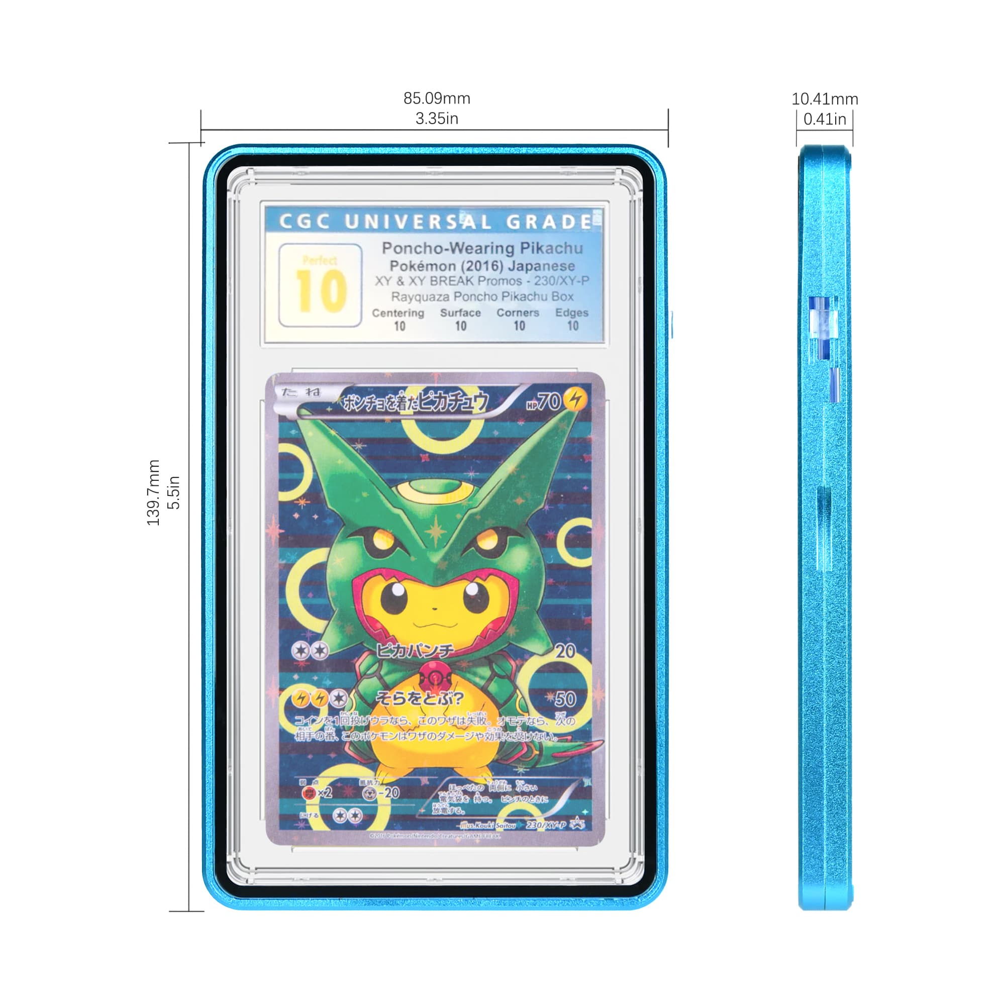 Standard CGC Slabmags Case - Matte Aqua Blue