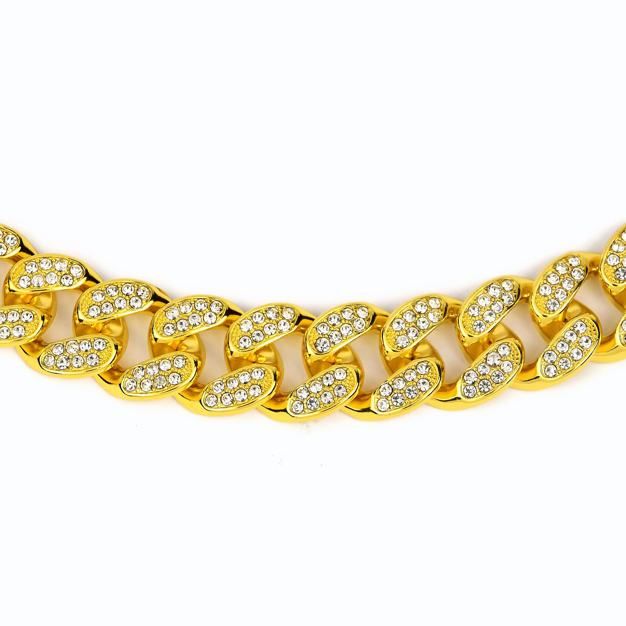 Gold and diamond chains W 20MM x L24in