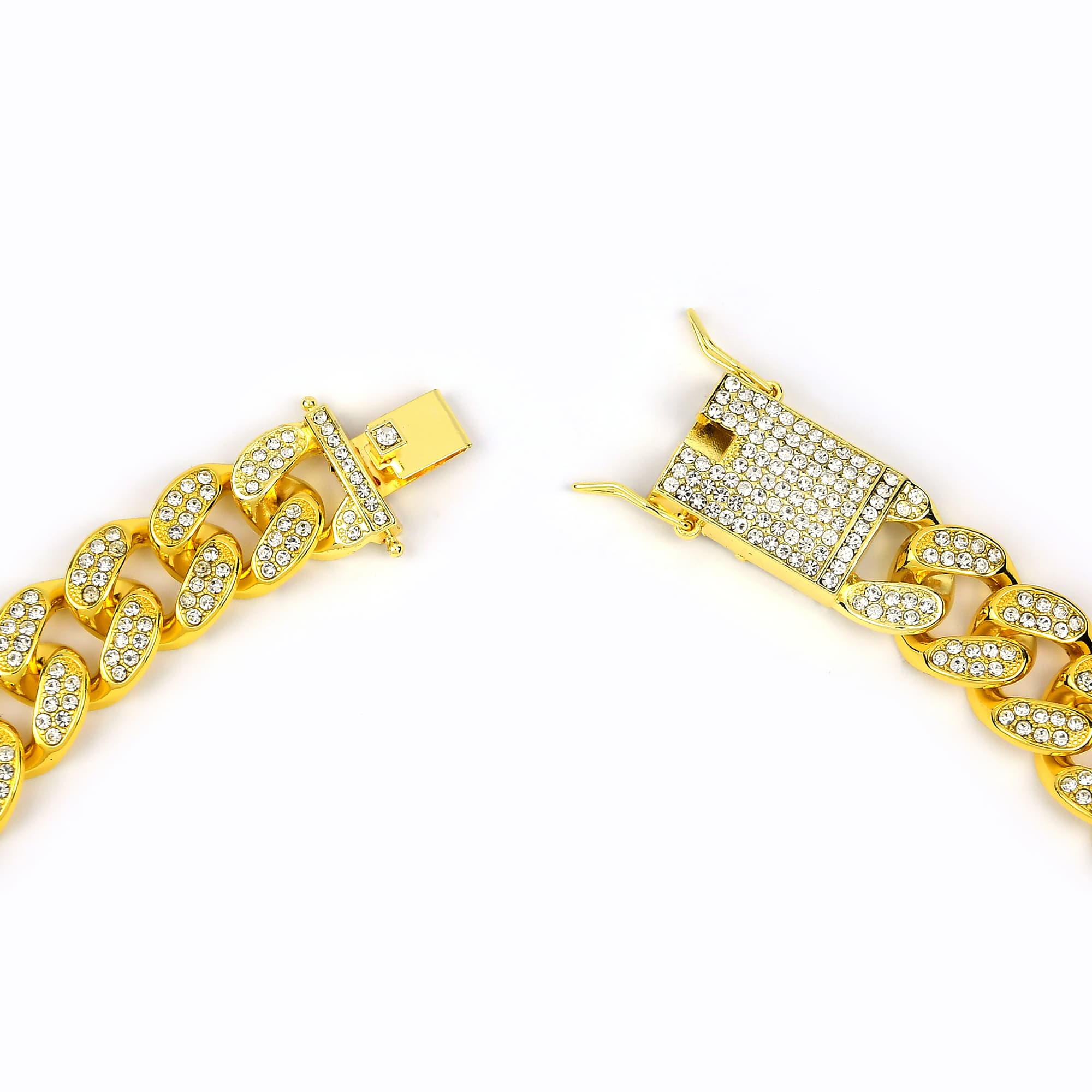 Gold and diamond chains W 20MM x L24in