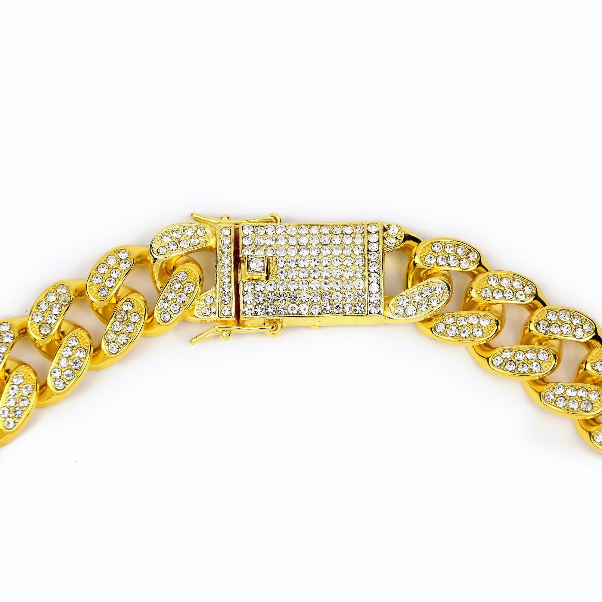 Gold and diamond chains W 20MM x L24in