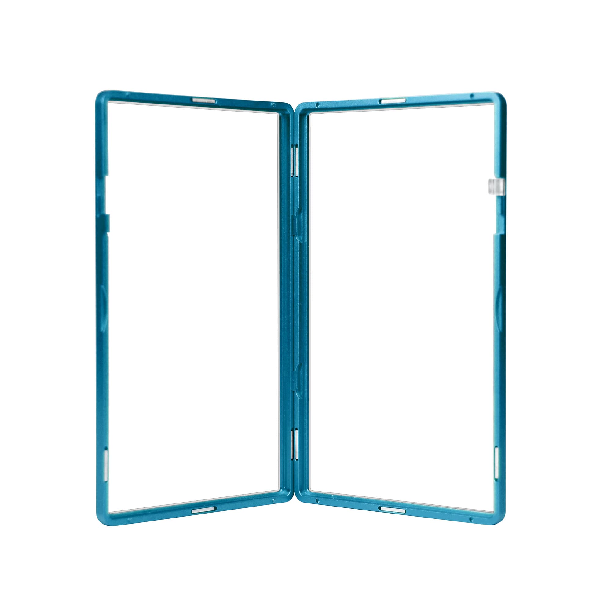 Color Glass Series Standard PSA Slabmags Case - Matte Aqua Blue With White Glass Border