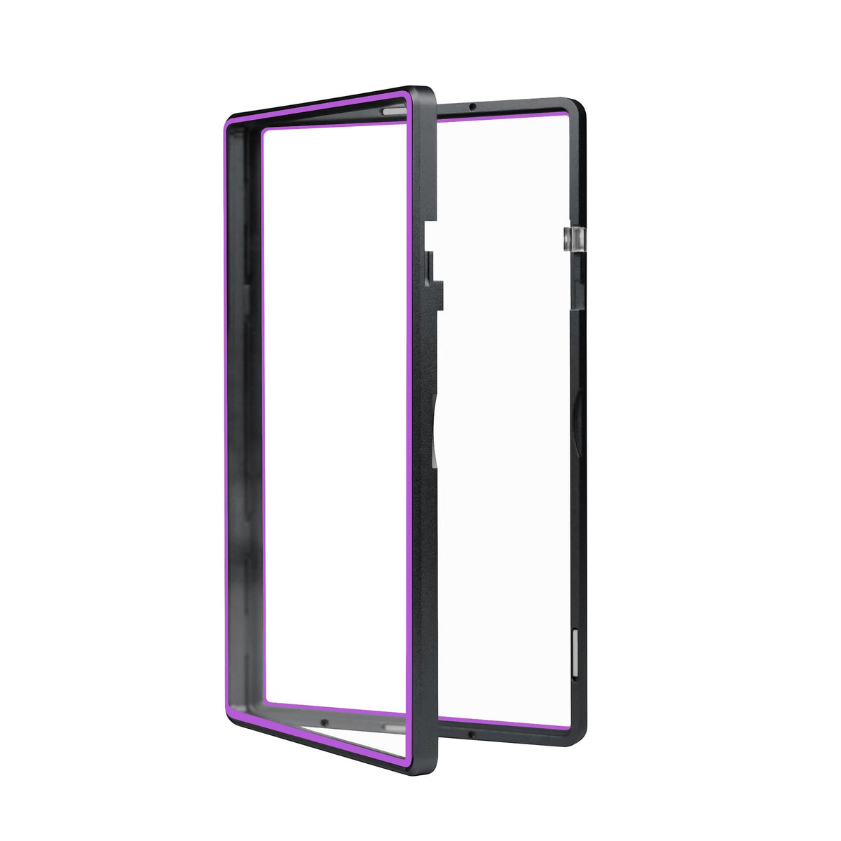 Color Glass Series Standard PSA Slabmags Case - Matte Black With Pink Glass Border