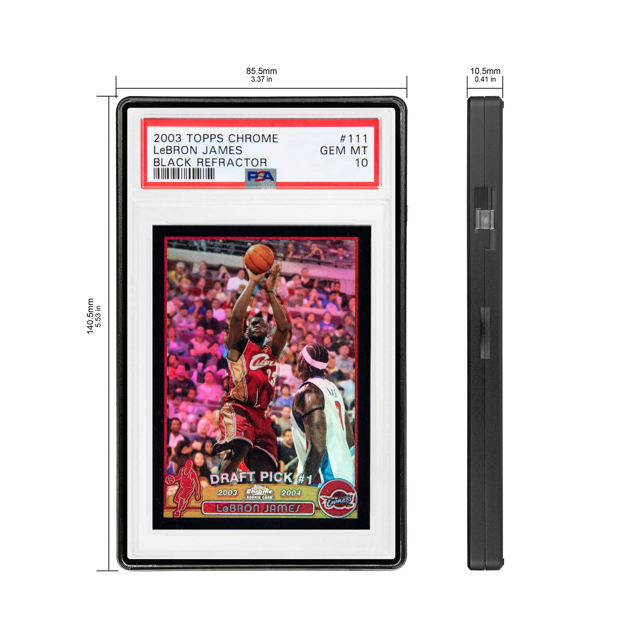 Standard PSA Slabmags Case - Matte Black(Compatible With Standard CGC, CSG & AGS Slabs)