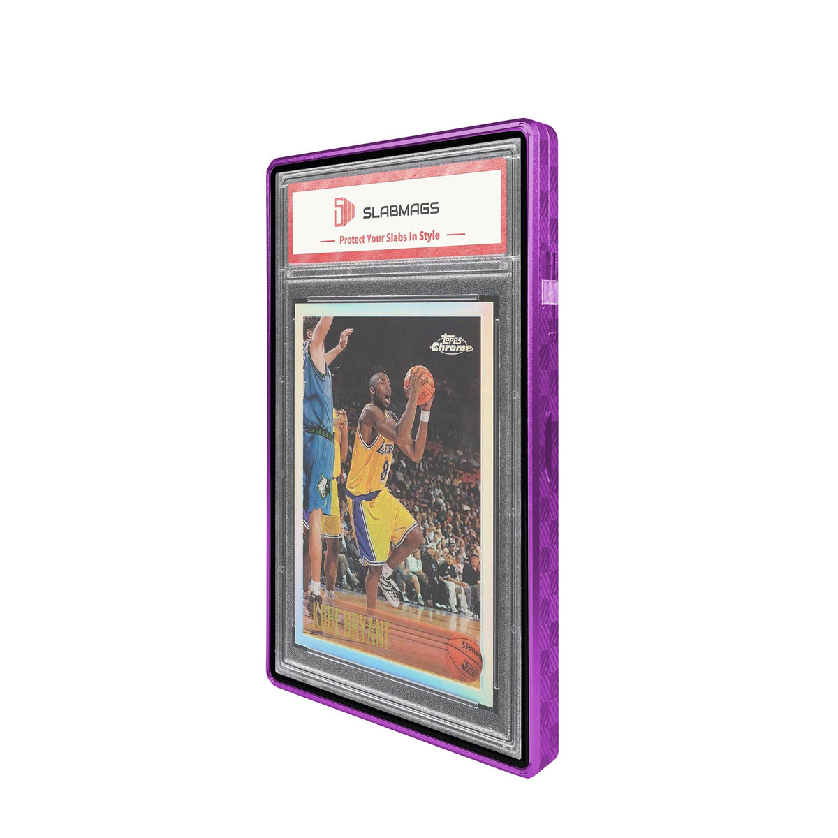 Etched Series Standard PSA Slabmags Case - Checkered Purple