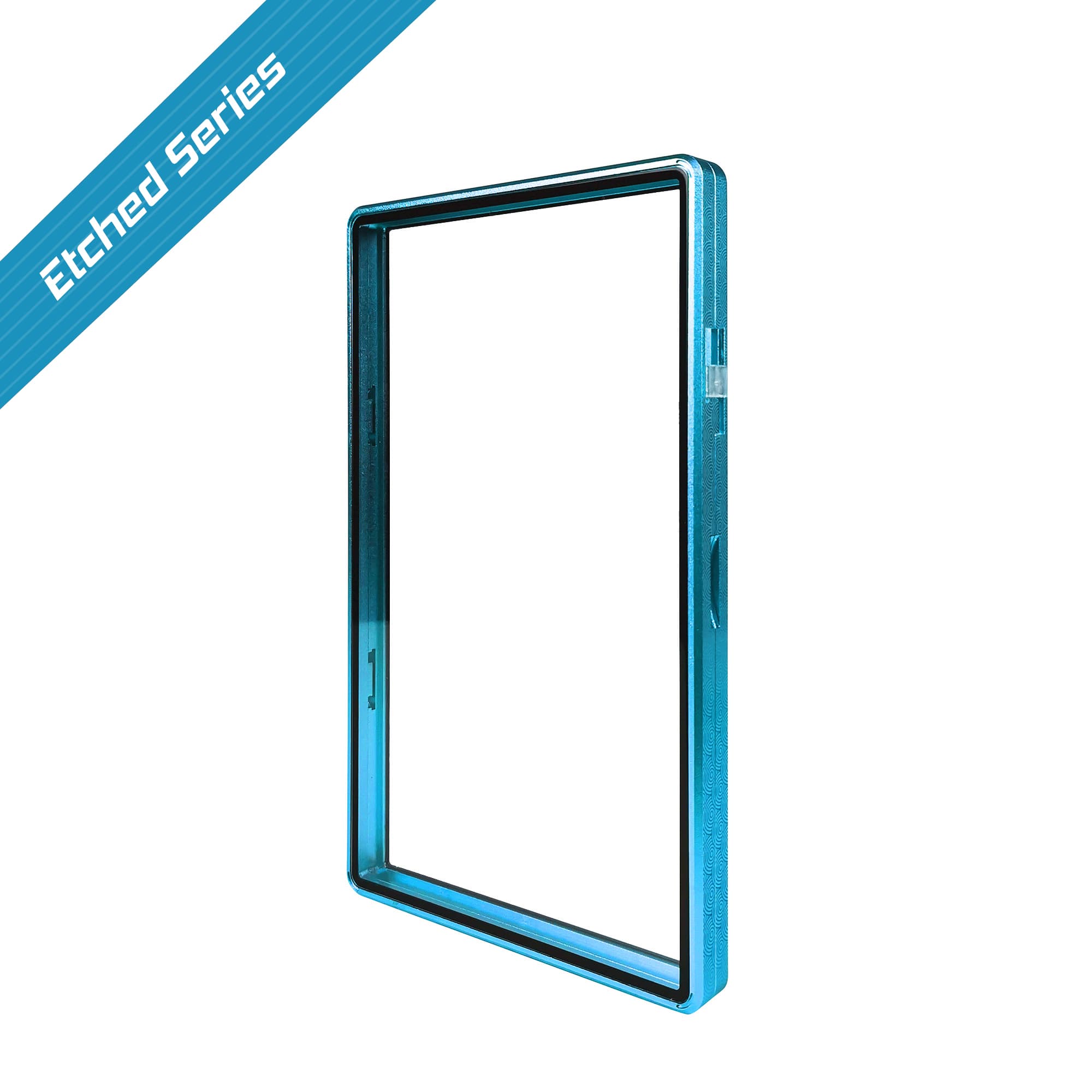 Etched Series Standard PSA Slabmags Case - Mosaic Aqua Blue