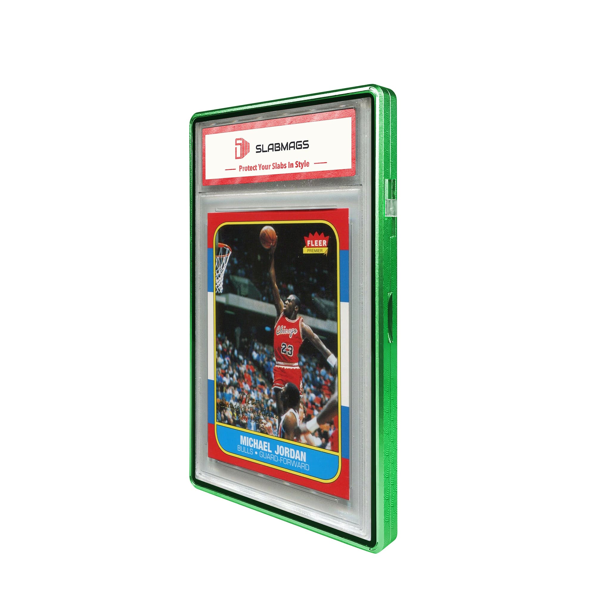 Etched Series Standard PSA Slabmags Case - Mosaic Green