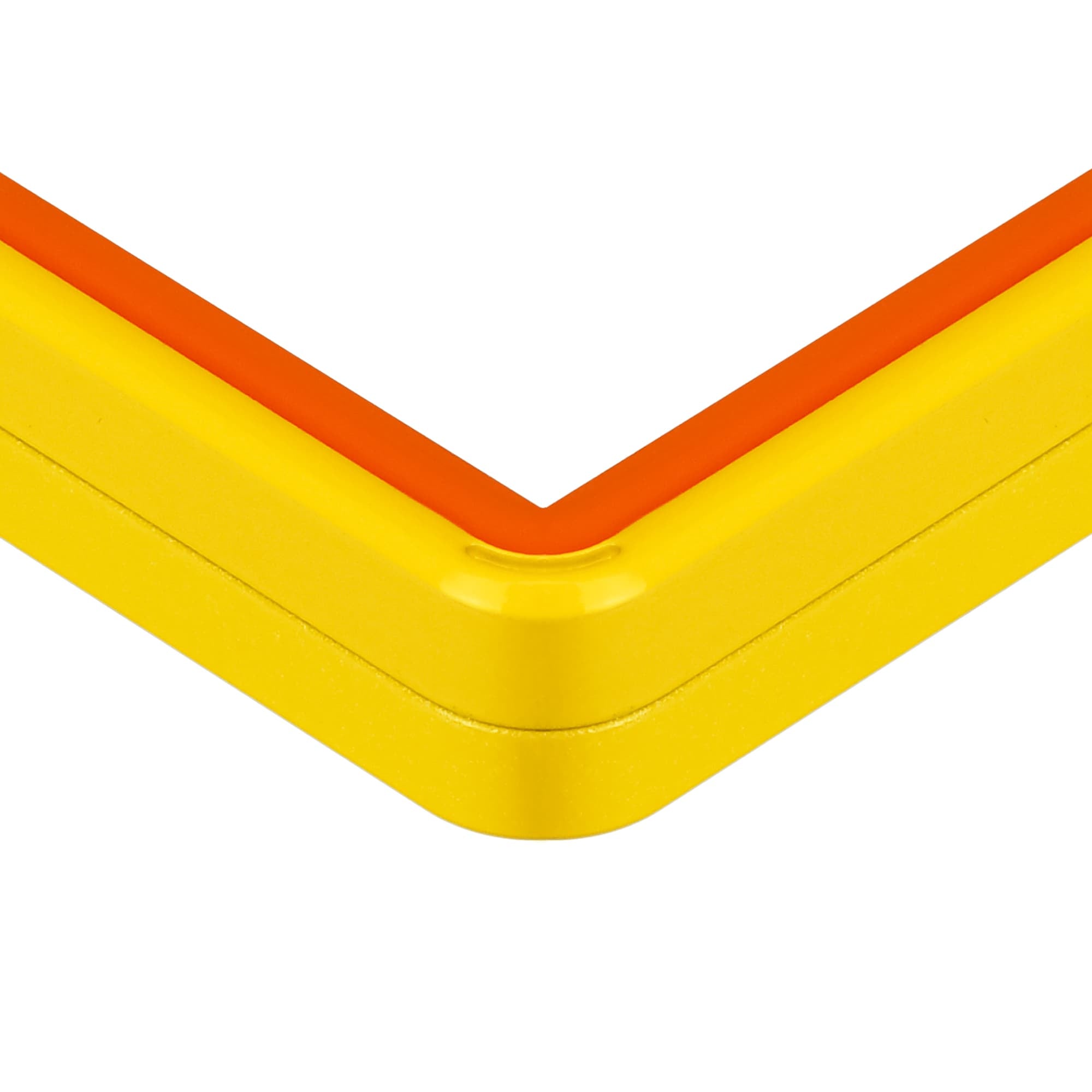 Color Glass Series Standard PSA Slabmags Case - Matte Exotic Yellow With Orange Glass Border