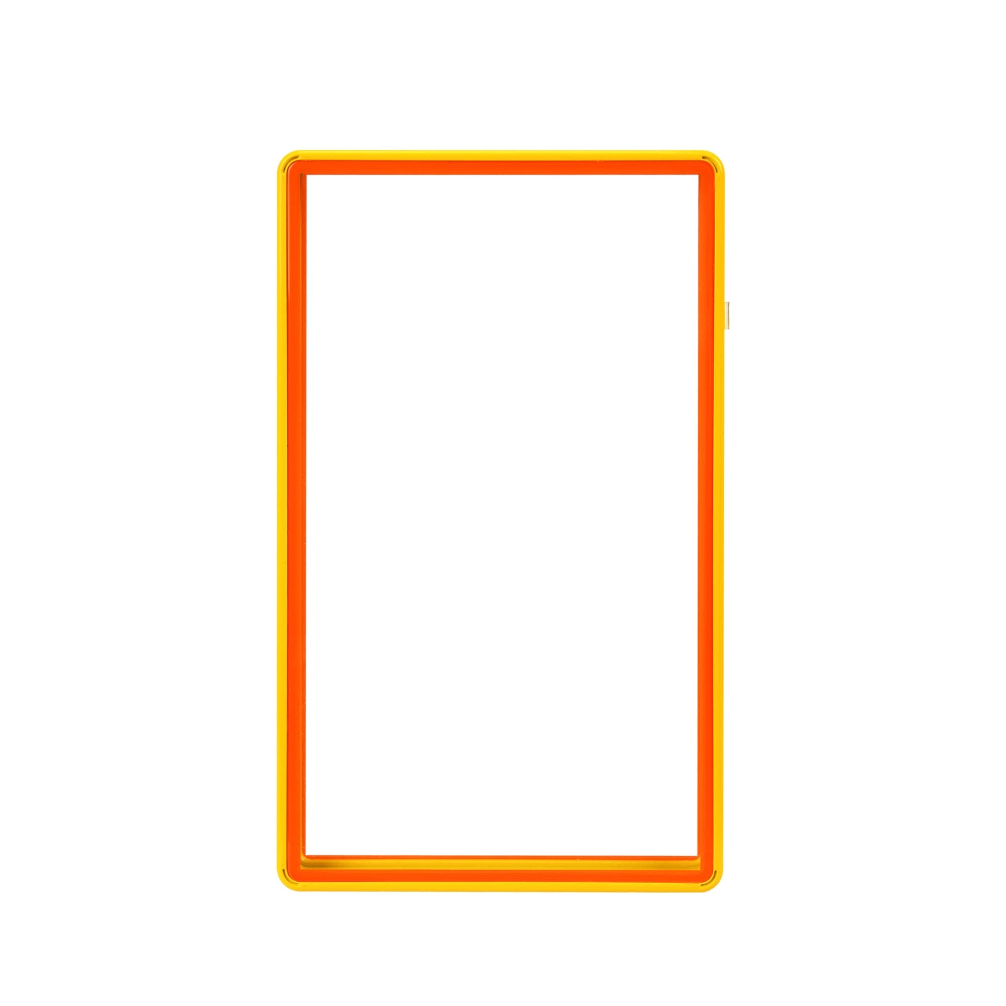 Color Glass Series Standard PSA Slabmags Case - Matte Exotic Yellow With Orange Glass Border