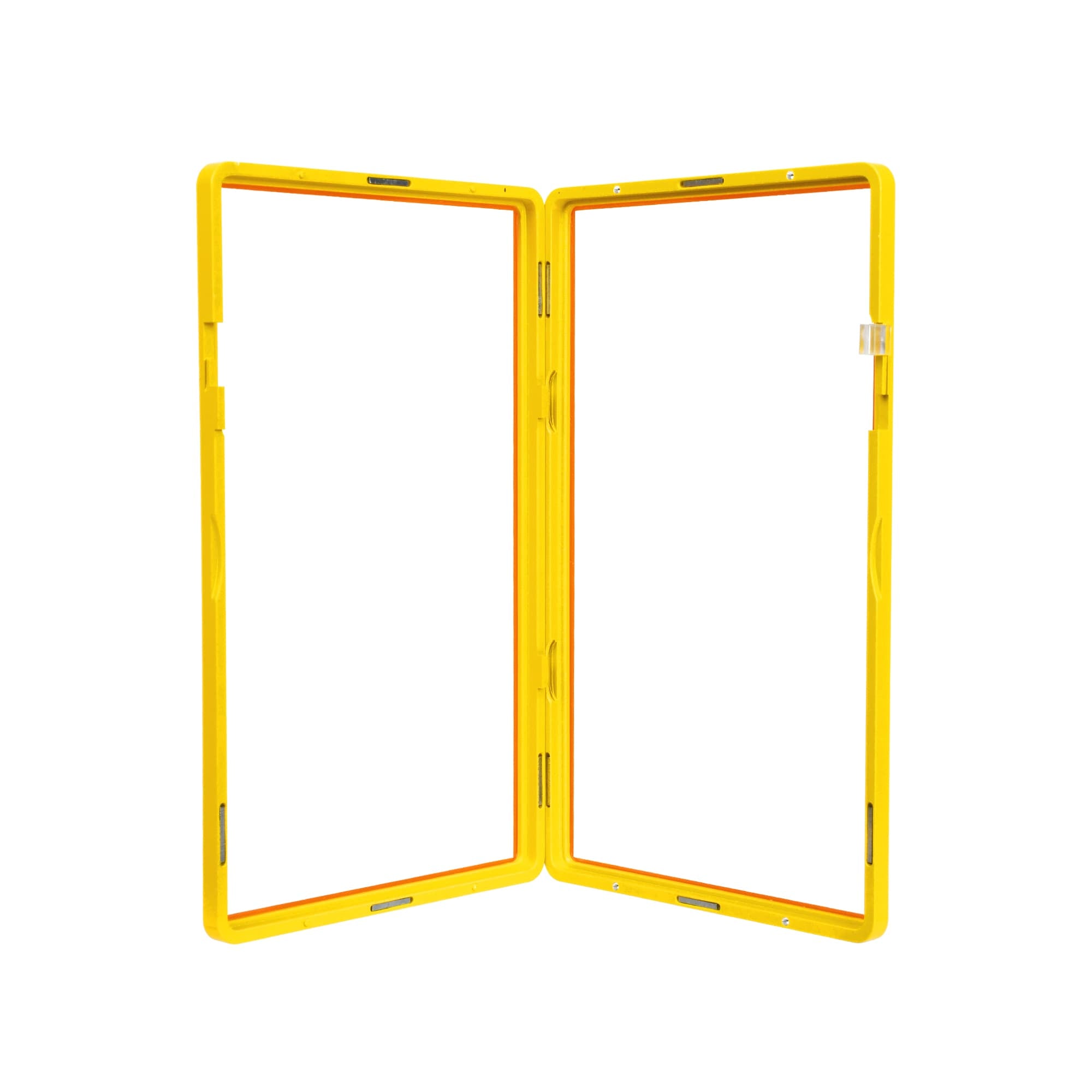 Color Glass Series Standard PSA Slabmags Case - Matte Exotic Yellow With Orange Glass Border