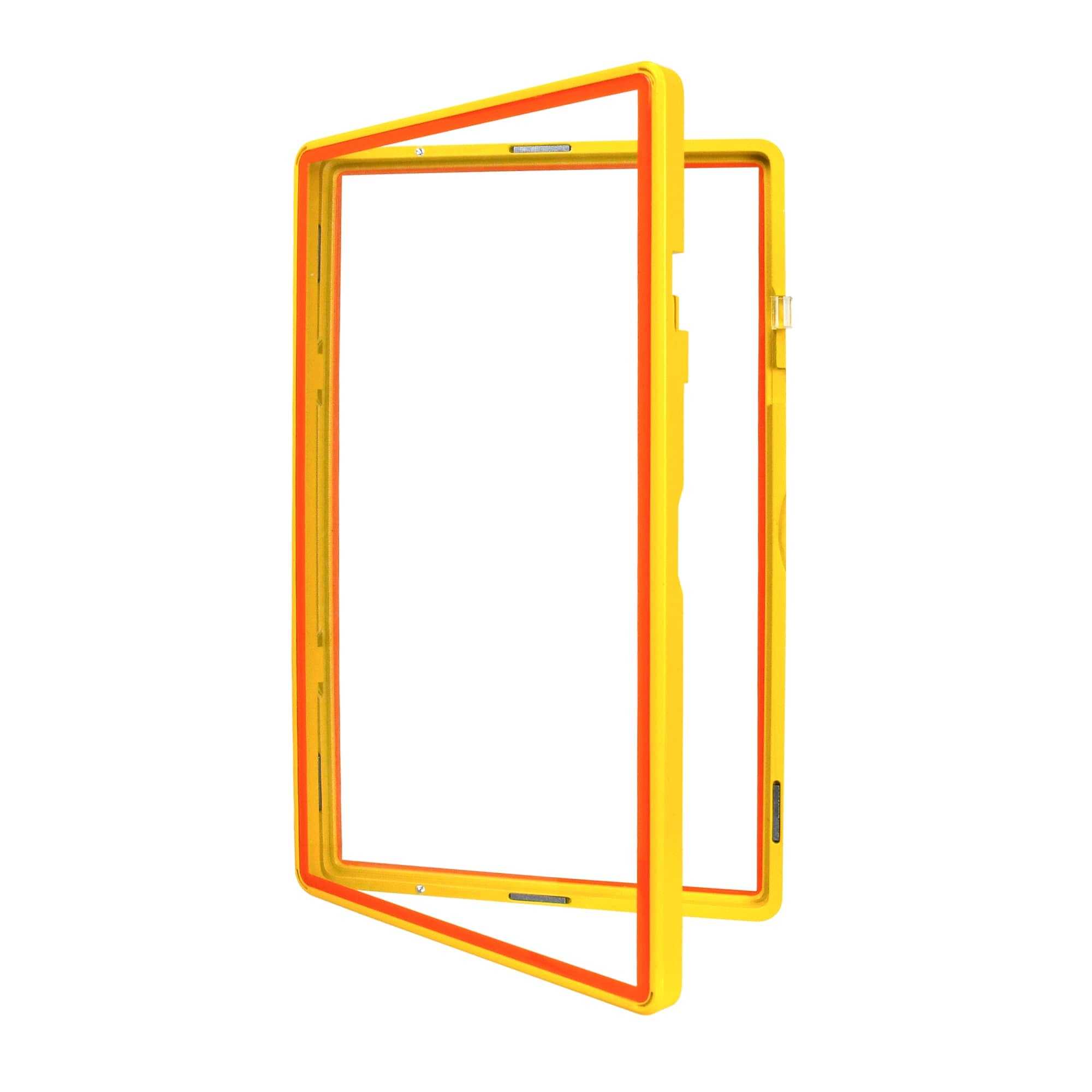 Color Glass Series Standard PSA Slabmags Case - Matte Exotic Yellow With Orange Glass Border