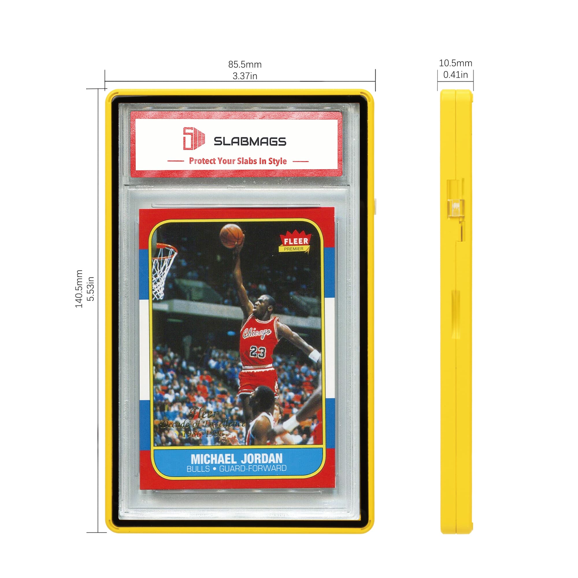 Standard PSA Slabmags Case - Matte Exotic Yellow(Compatible With Standard CGC, CSG & AGS Slabs)