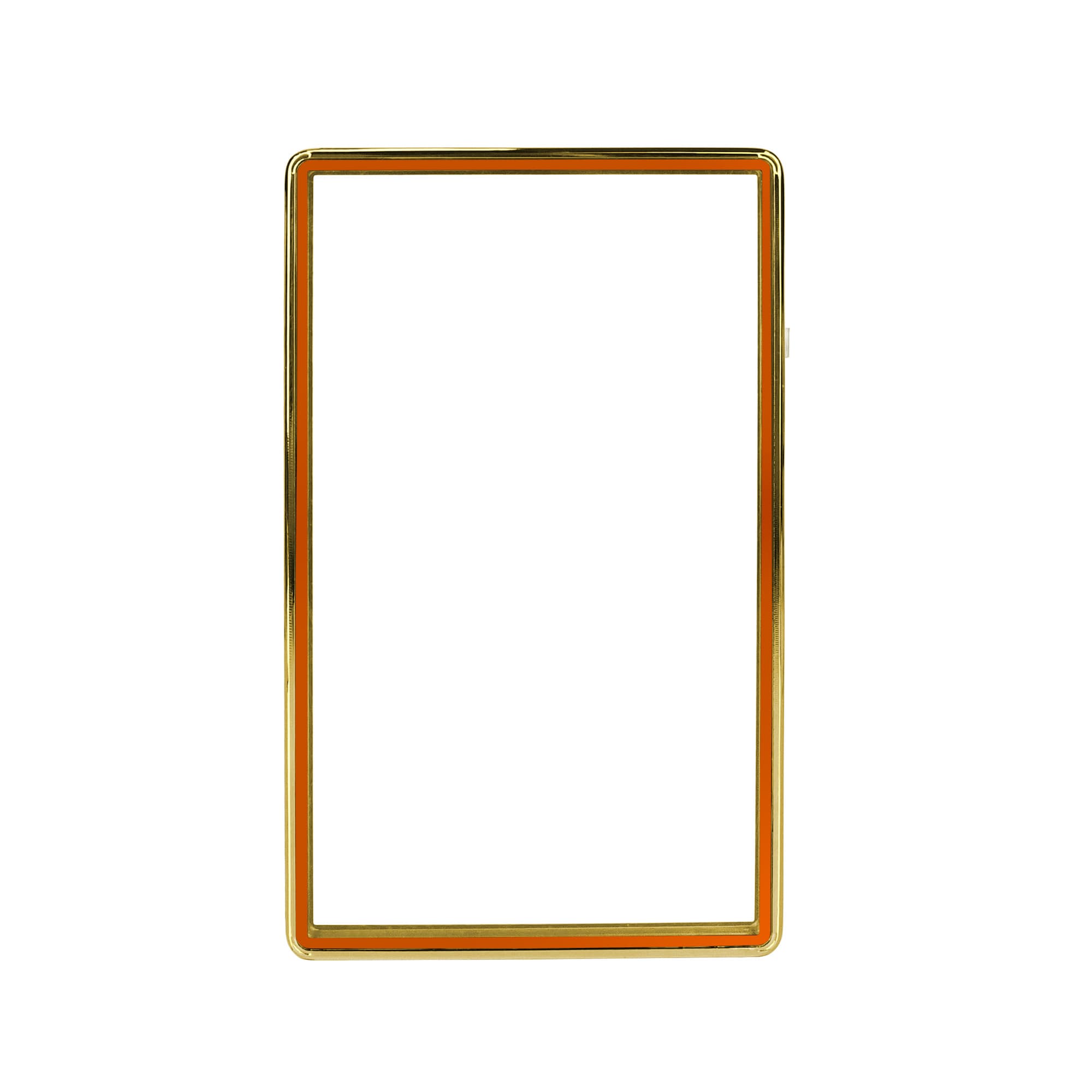 Color Glass Series Standard PSA Slabmags Case - Metallic Gold With Orange Glass Border