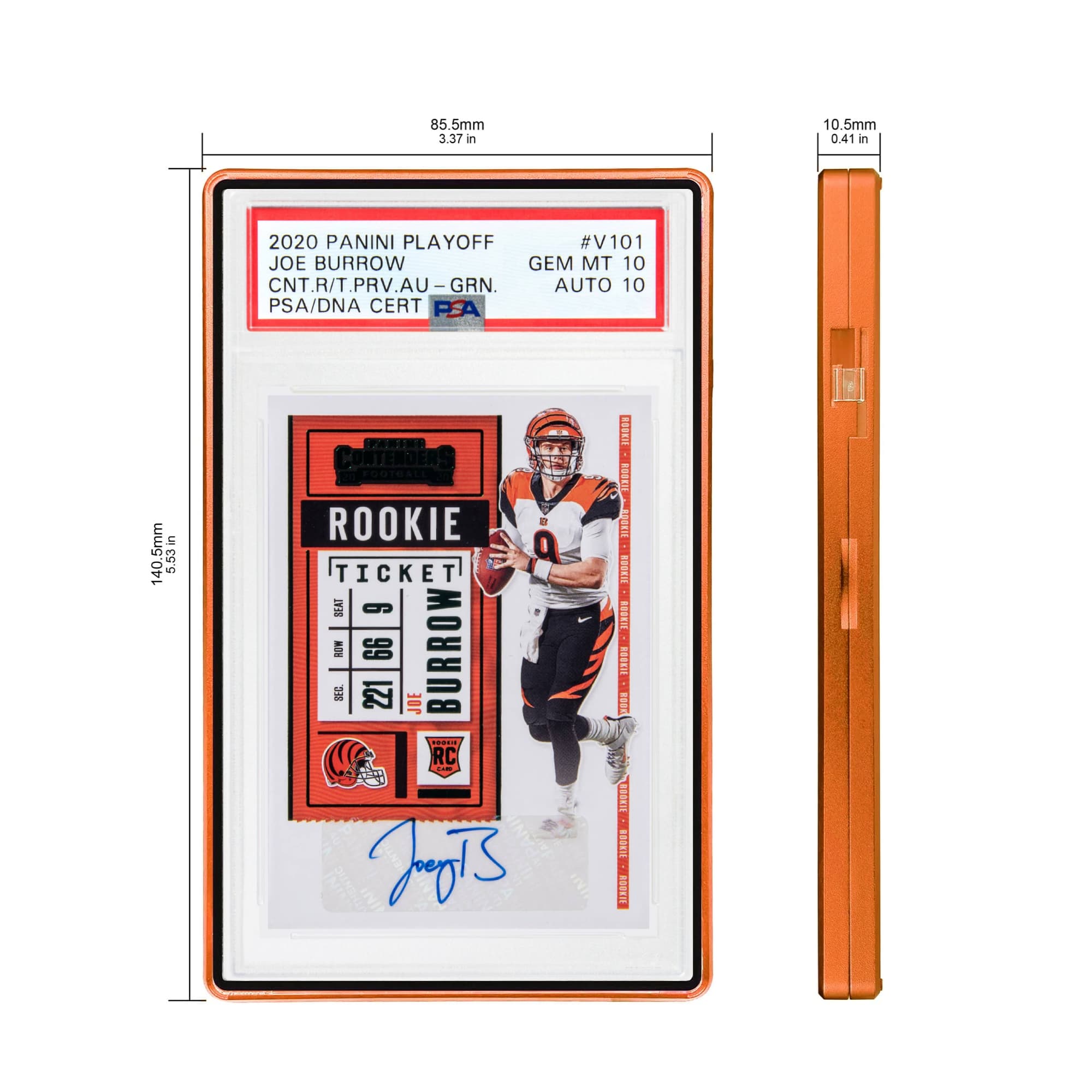 Standard PSA Slabmags Case - Matte Orange(Compatible With Standard CGC, CSG & AGS Slabs)