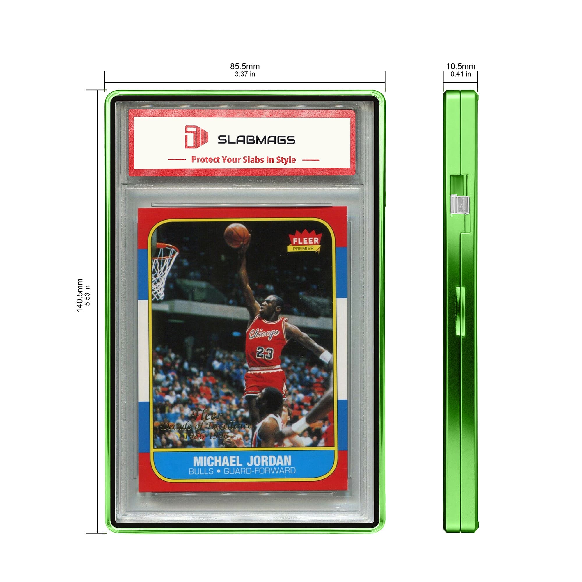 Polish Series Standard PSA Slabmags Case - Green