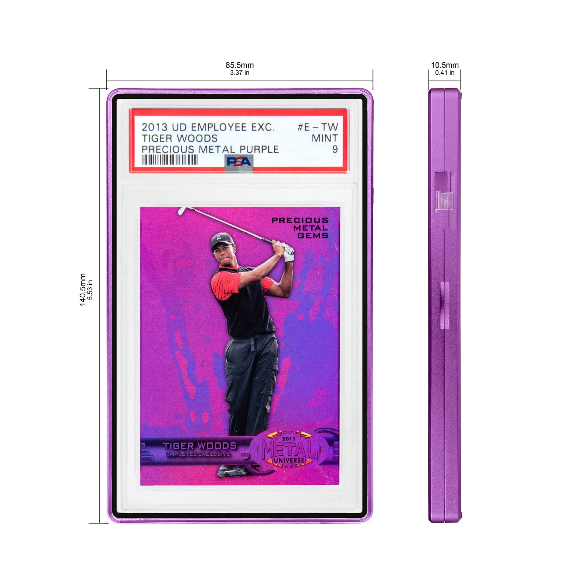 Standard PSA Slabmags Case - Matte Purple(Compatible With Standard CGC, CSG & AGS Slabs)