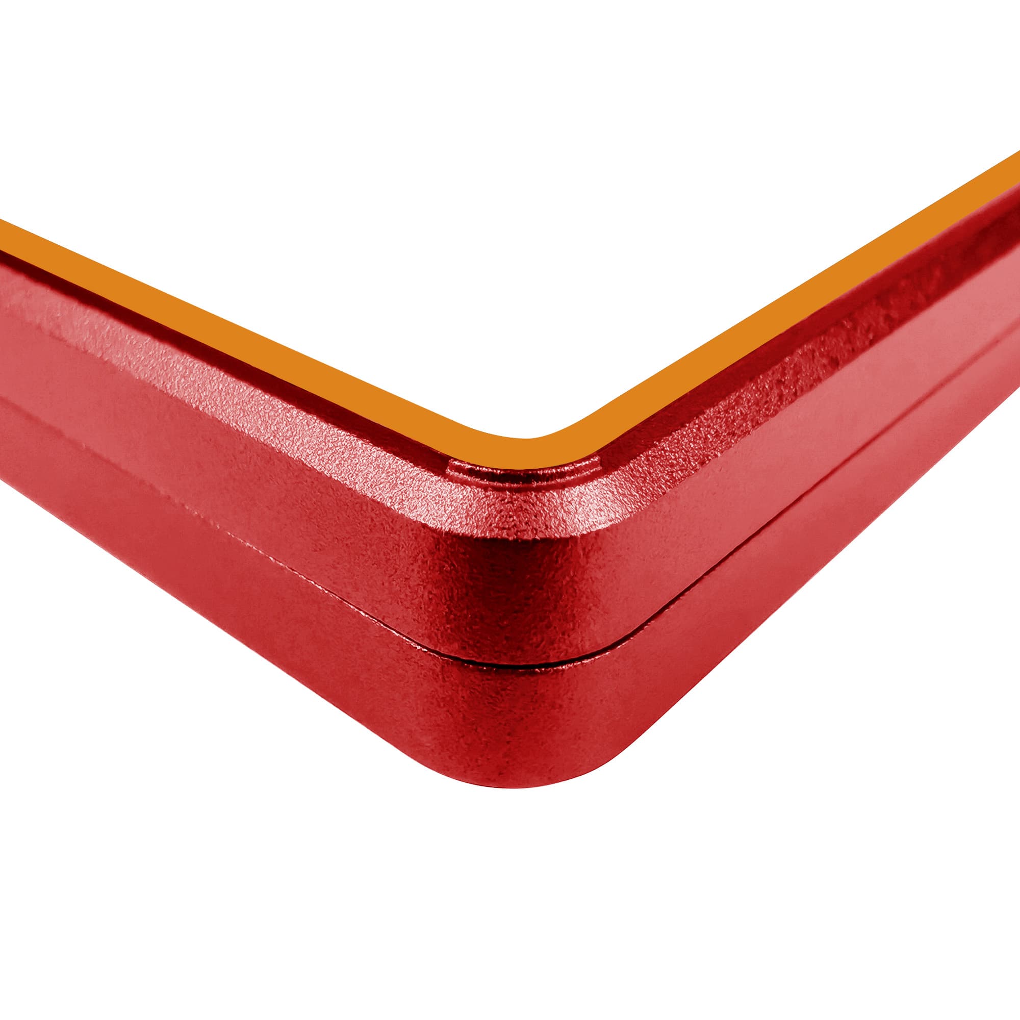Color Glass Series Standard PSA Slabmags Case - Matte Red With Orange Glass Border