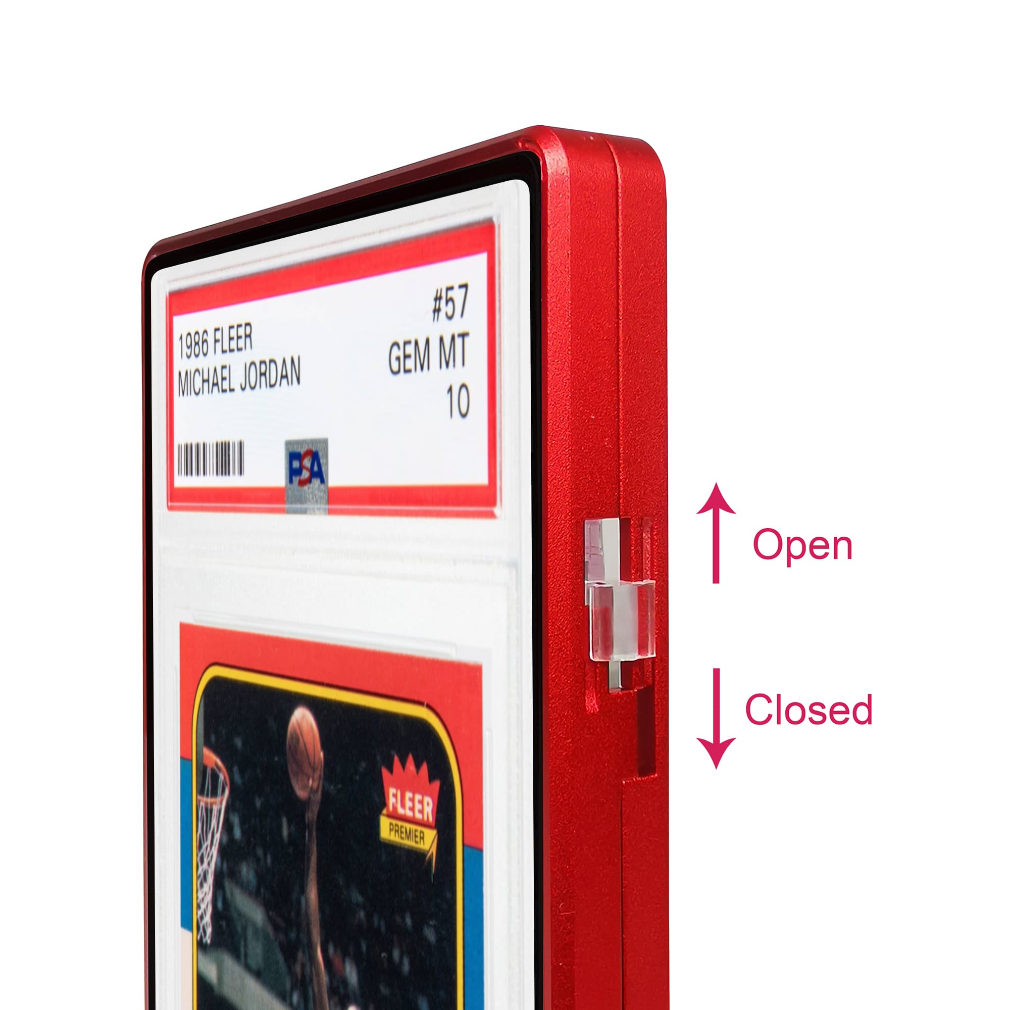 Standard PSA Slabmags Case - Matte Red(Compatible With Standard CGC, CSG & AGS Slabs)