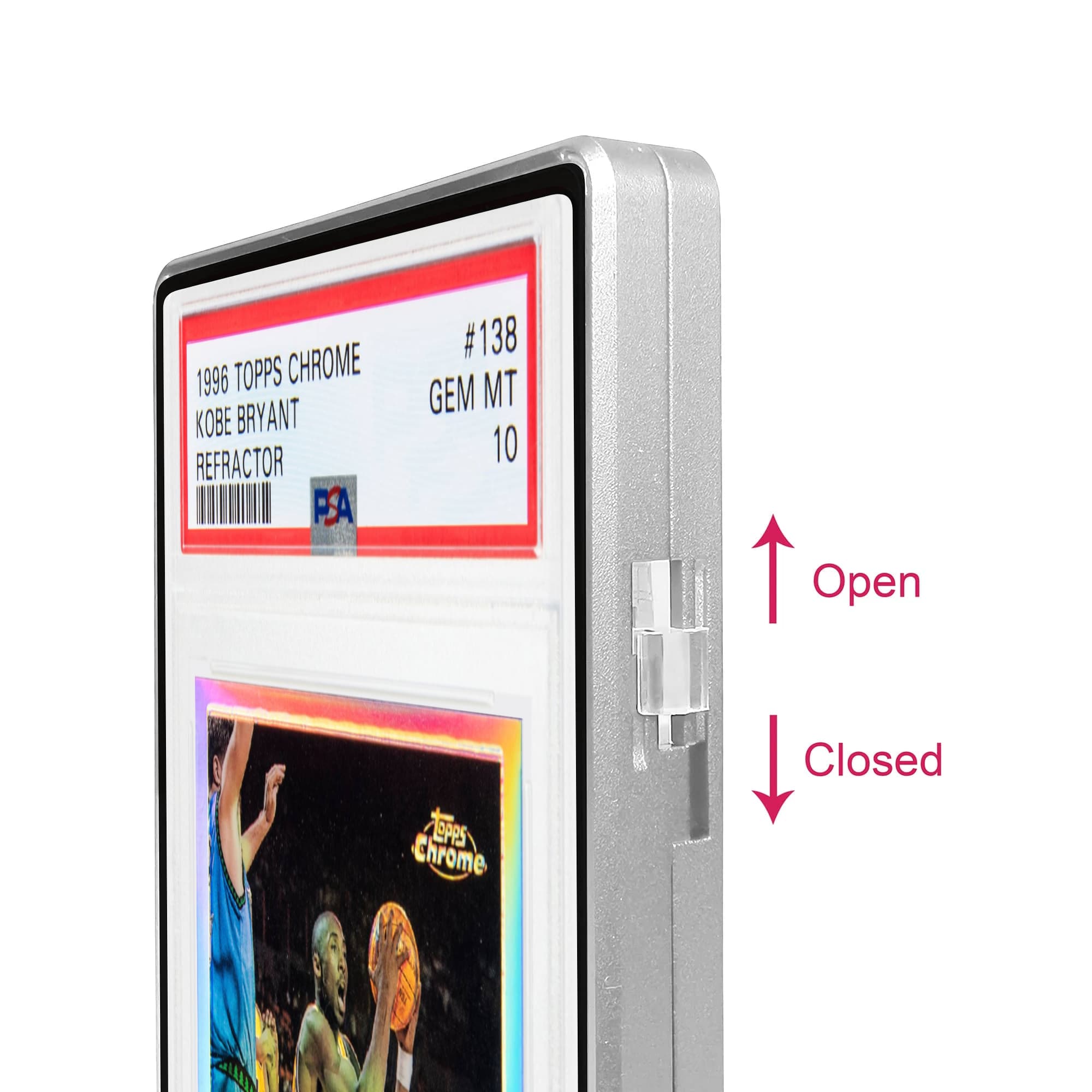 Standard PSA Slabmags Case - Matte Silver(Compatible With Standard CGC, CSG & AGS Slabs)