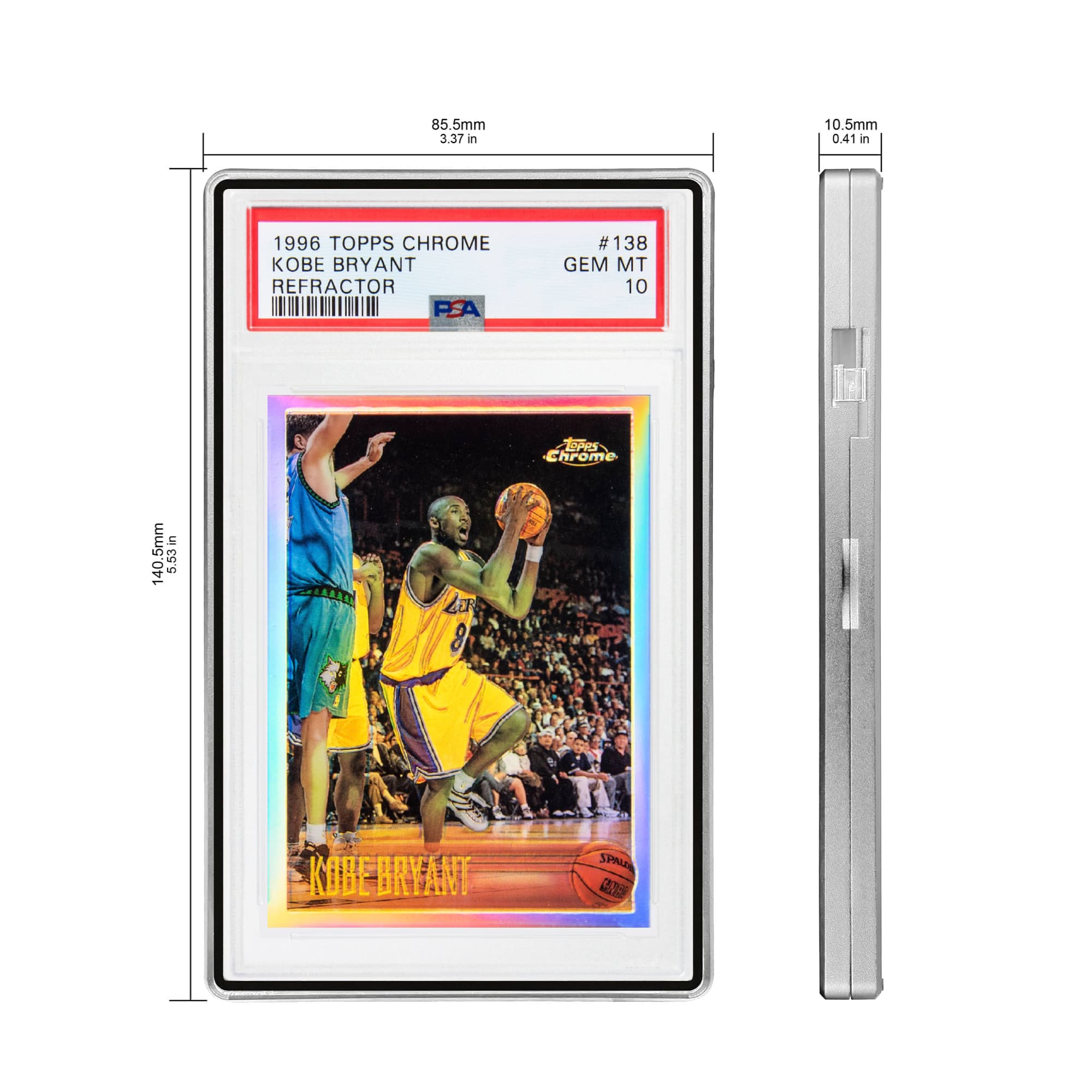 Standard PSA Slabmags Case - Matte Silver(Compatible With Standard CGC, CSG & AGS Slabs)