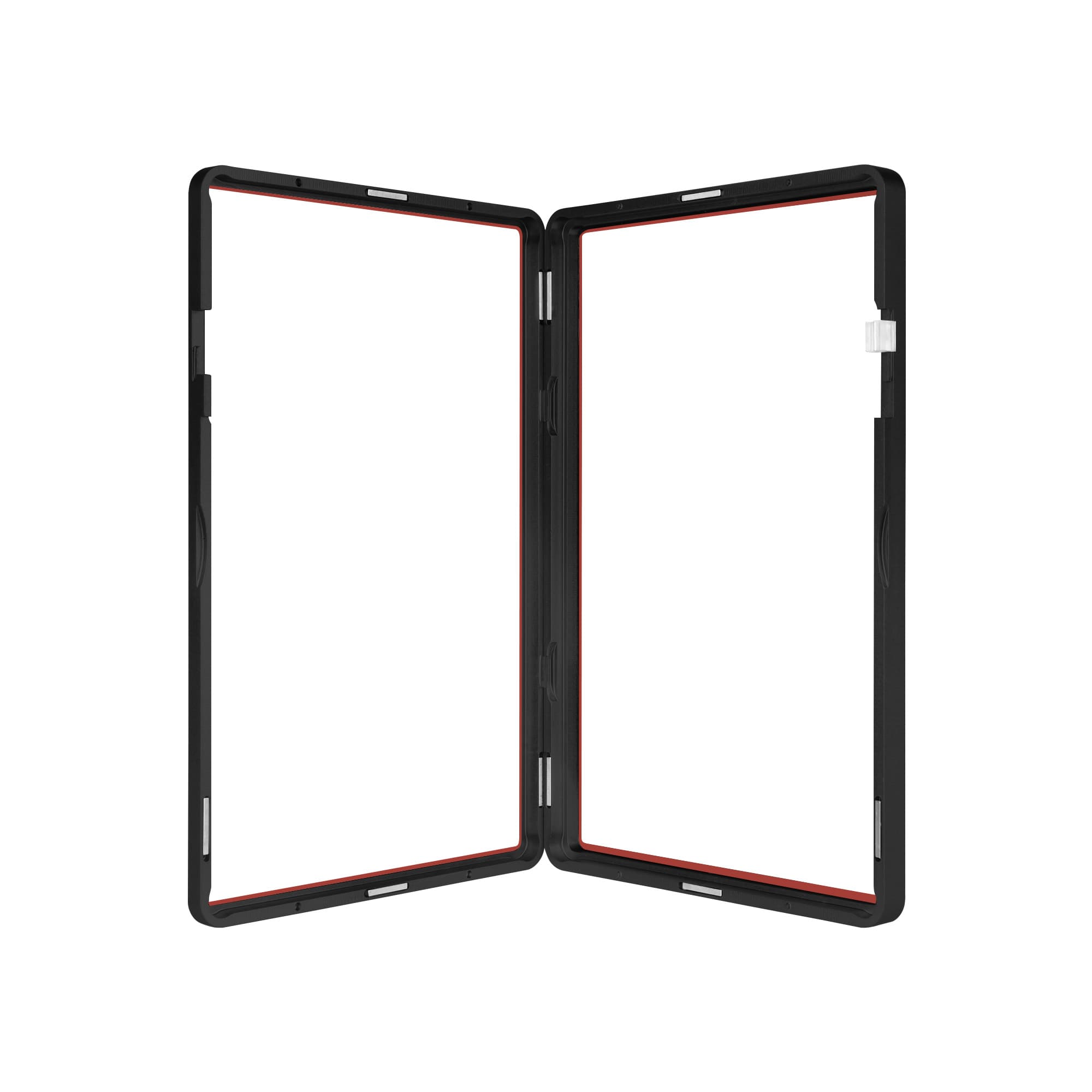 Thick PSA Slabmags Case - Matte Black With Red Glass Border