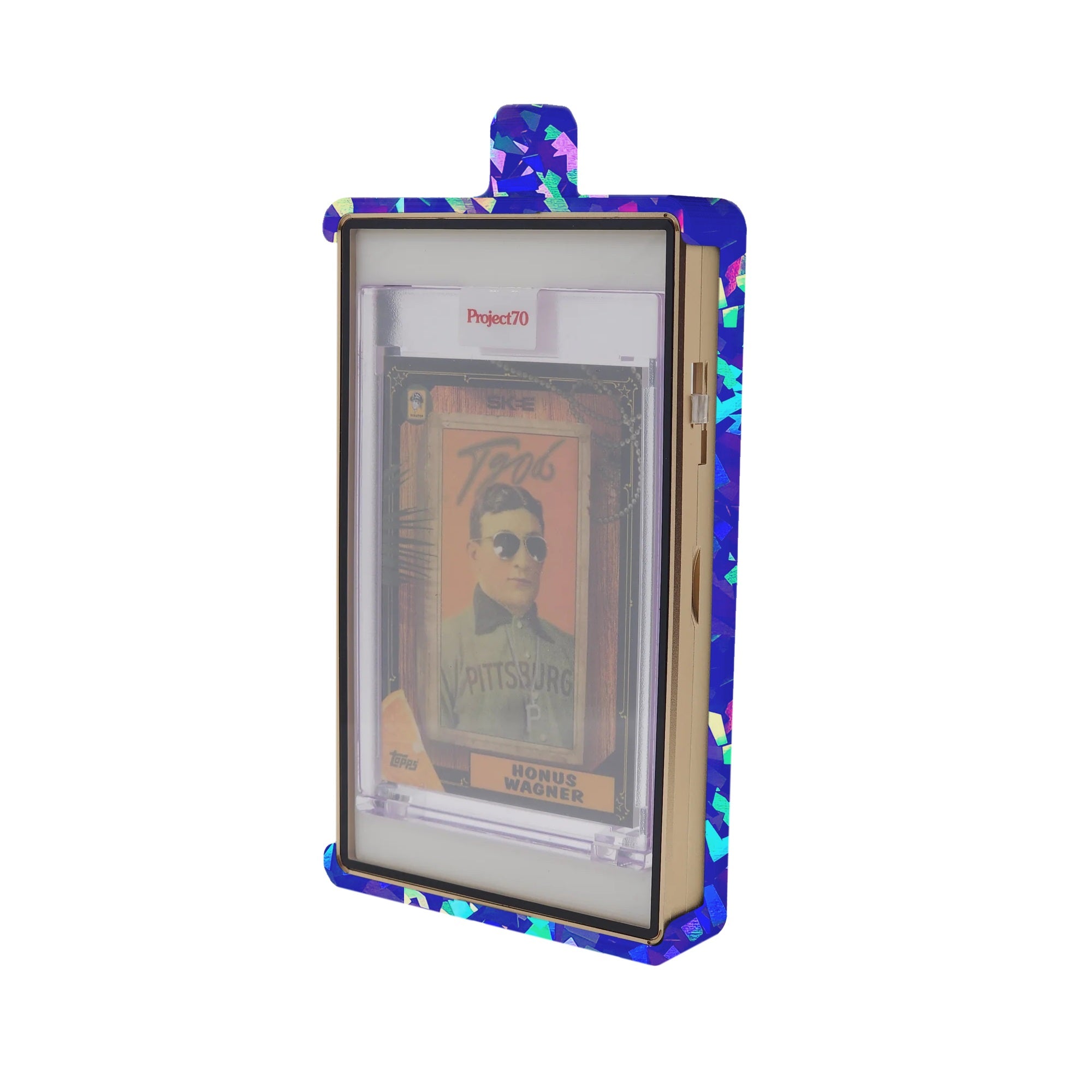 Chain Adapter For PSA Thick Slabmags Case - Cracked Ice Blue