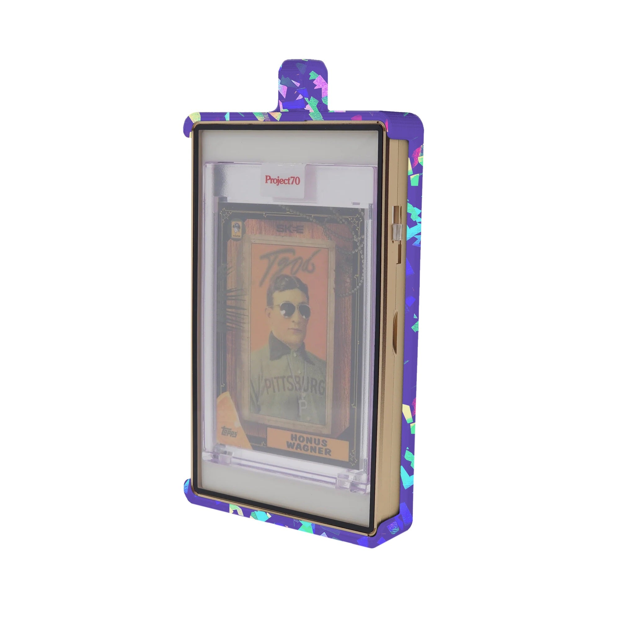 Chain Adapter For PSA Thick Slabmags Case - Cracked Ice Purple