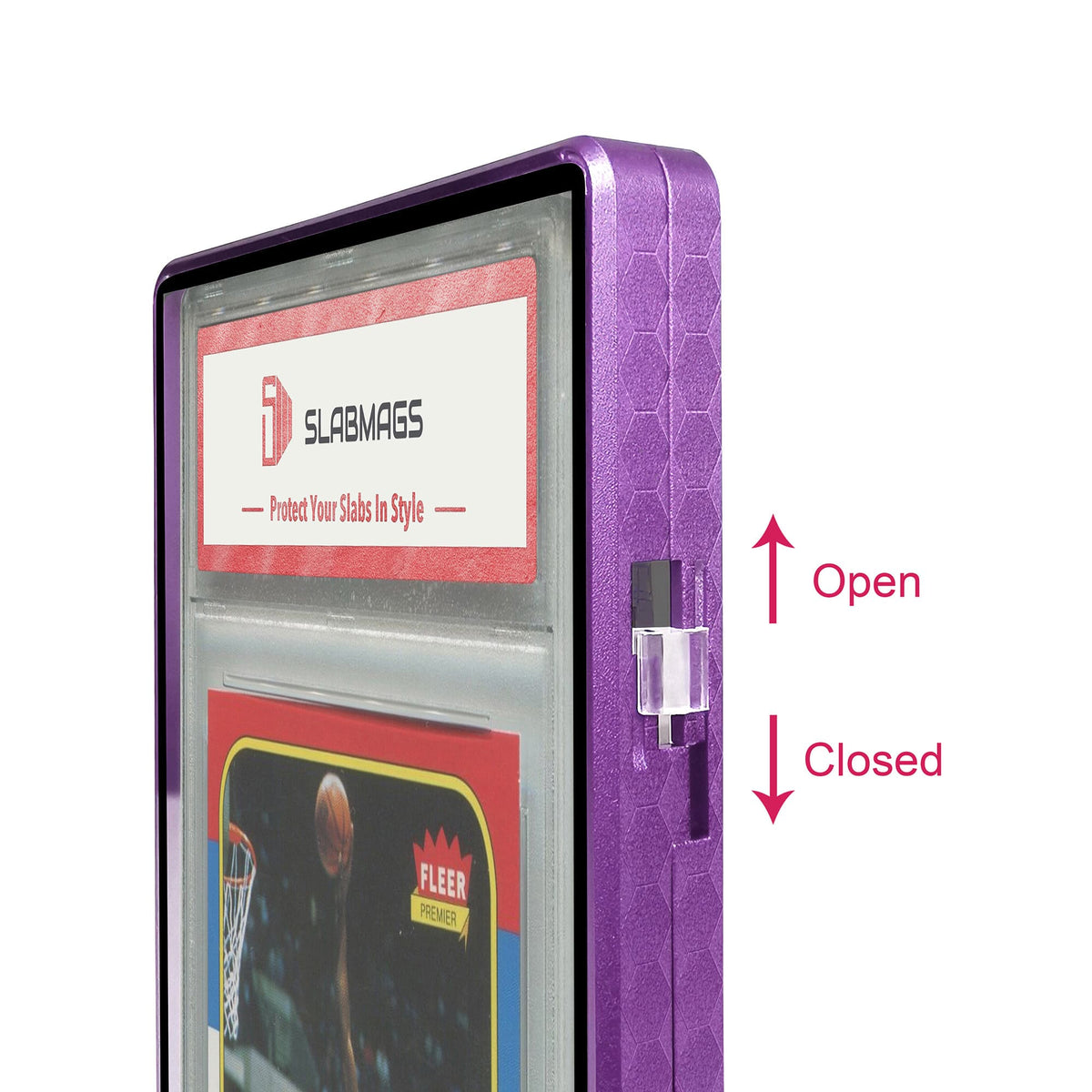 Etched Series Thick PSA Slabmags Case - Snakeskin Purple