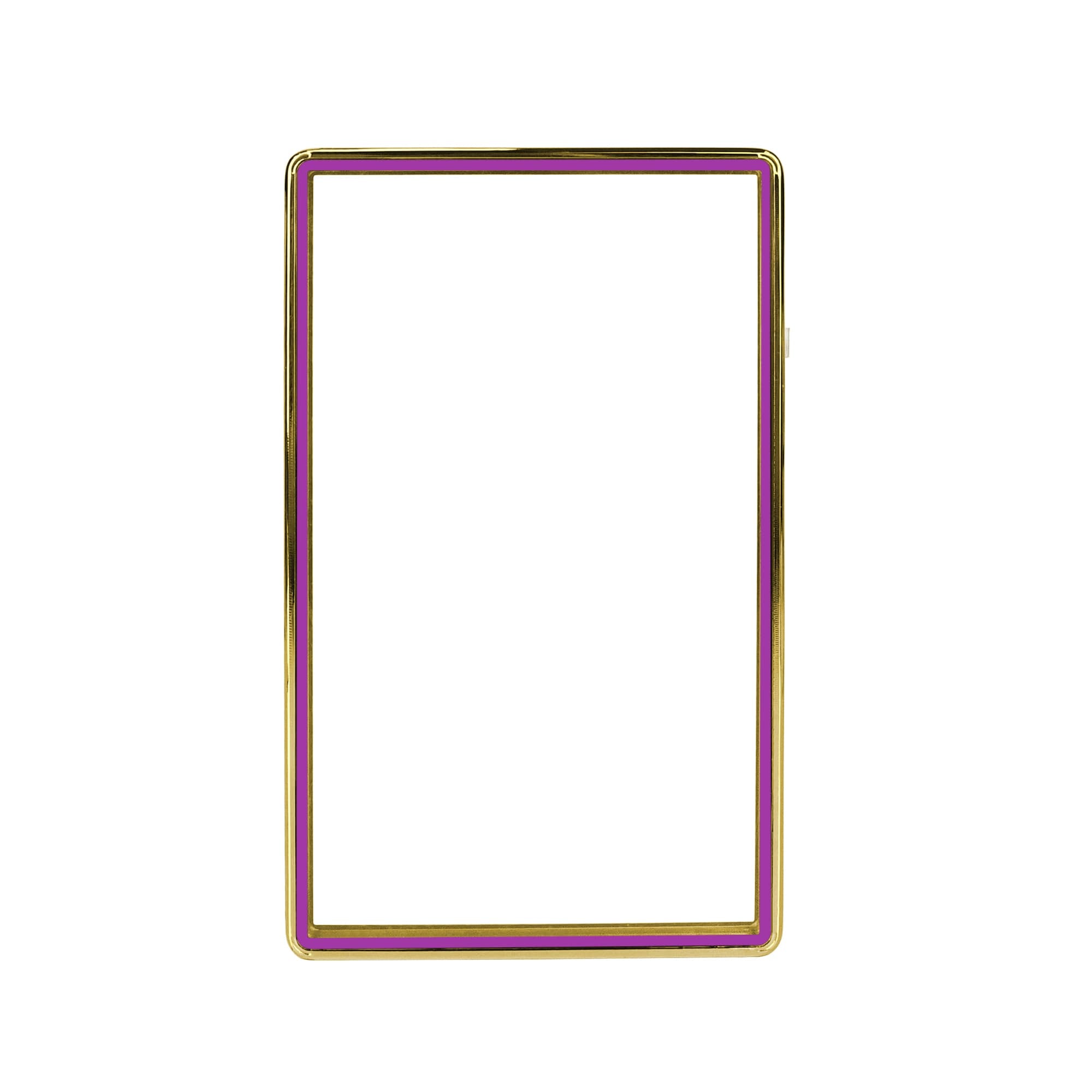 Thick PSA Slabmags Case - Metallic Gold With Purple Glass Border