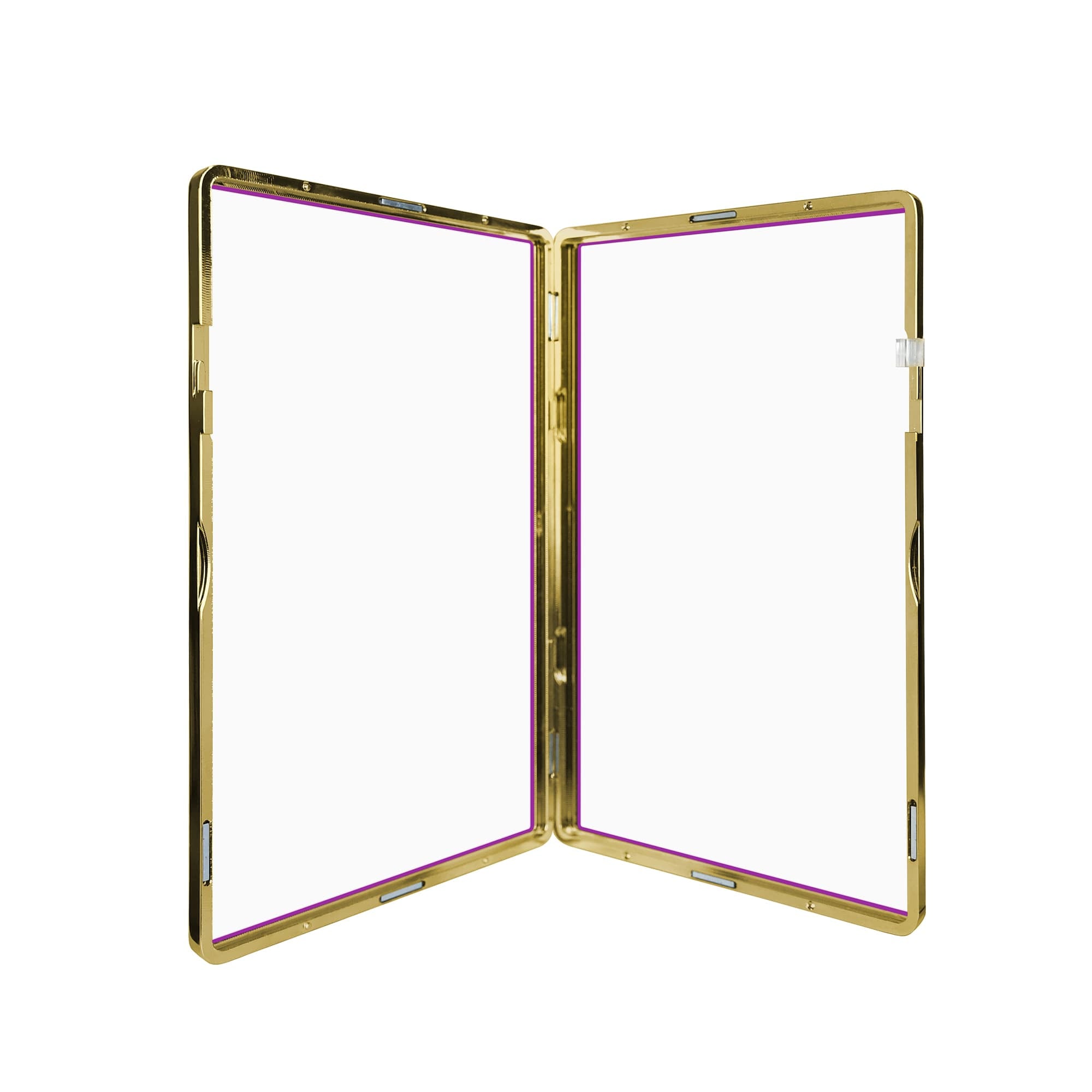Thick PSA Slabmags Case - Metallic Gold With Purple Glass Border