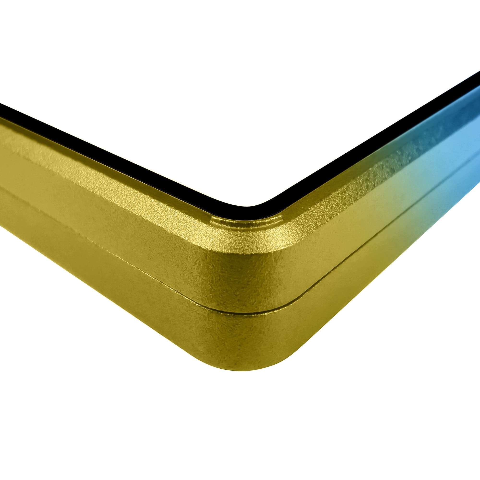 Gradient Series Standard PSA Slabmags Case - Top Black, Middle Aqua Blue,Bottom Yellow