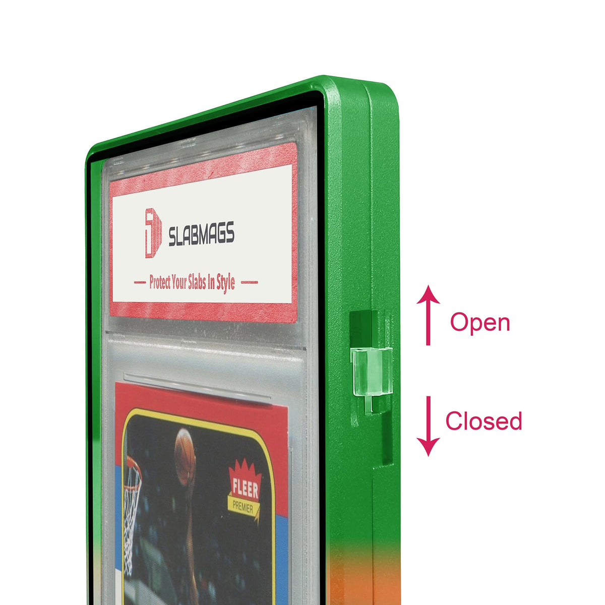 Gradient Series Standard PSA Slabmags Case - Top Green, Bottom Orange