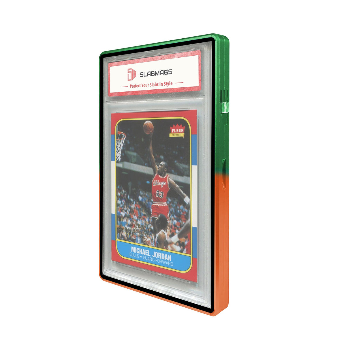Gradient Series Standard PSA Slabmags Case - Top Green, Bottom Orange