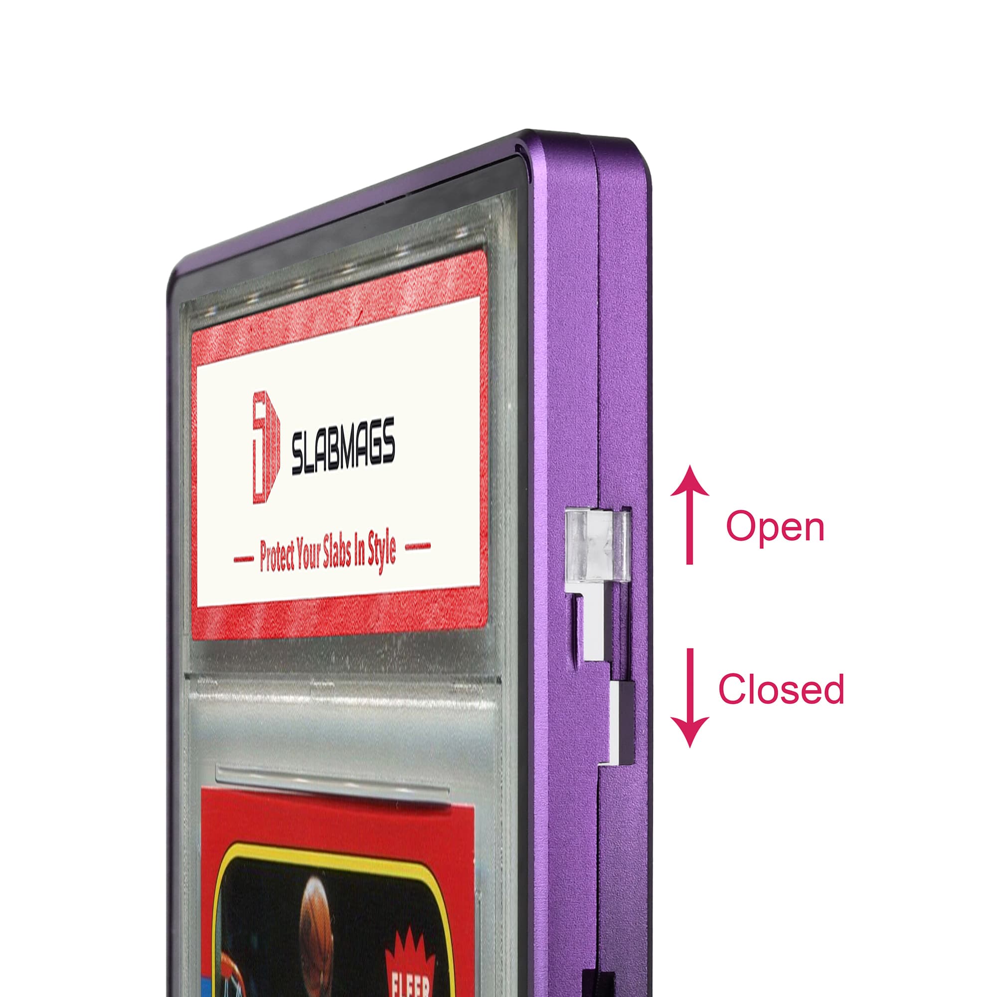 Gradient Series Standard PSA Slabmags Case - Top Purple and Bottom Black
