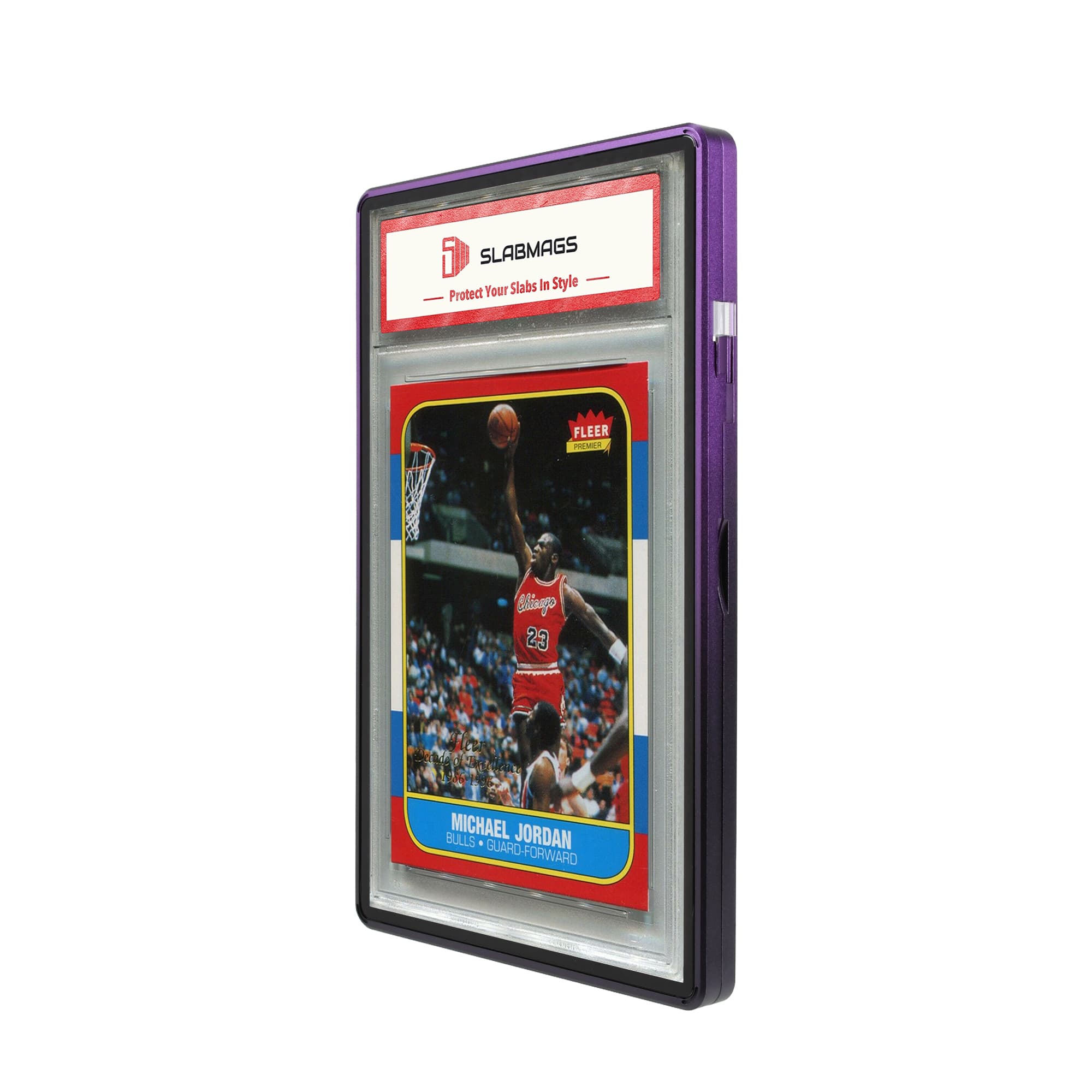 Gradient Series Standard PSA Slabmags Case - Top Purple and Bottom Black