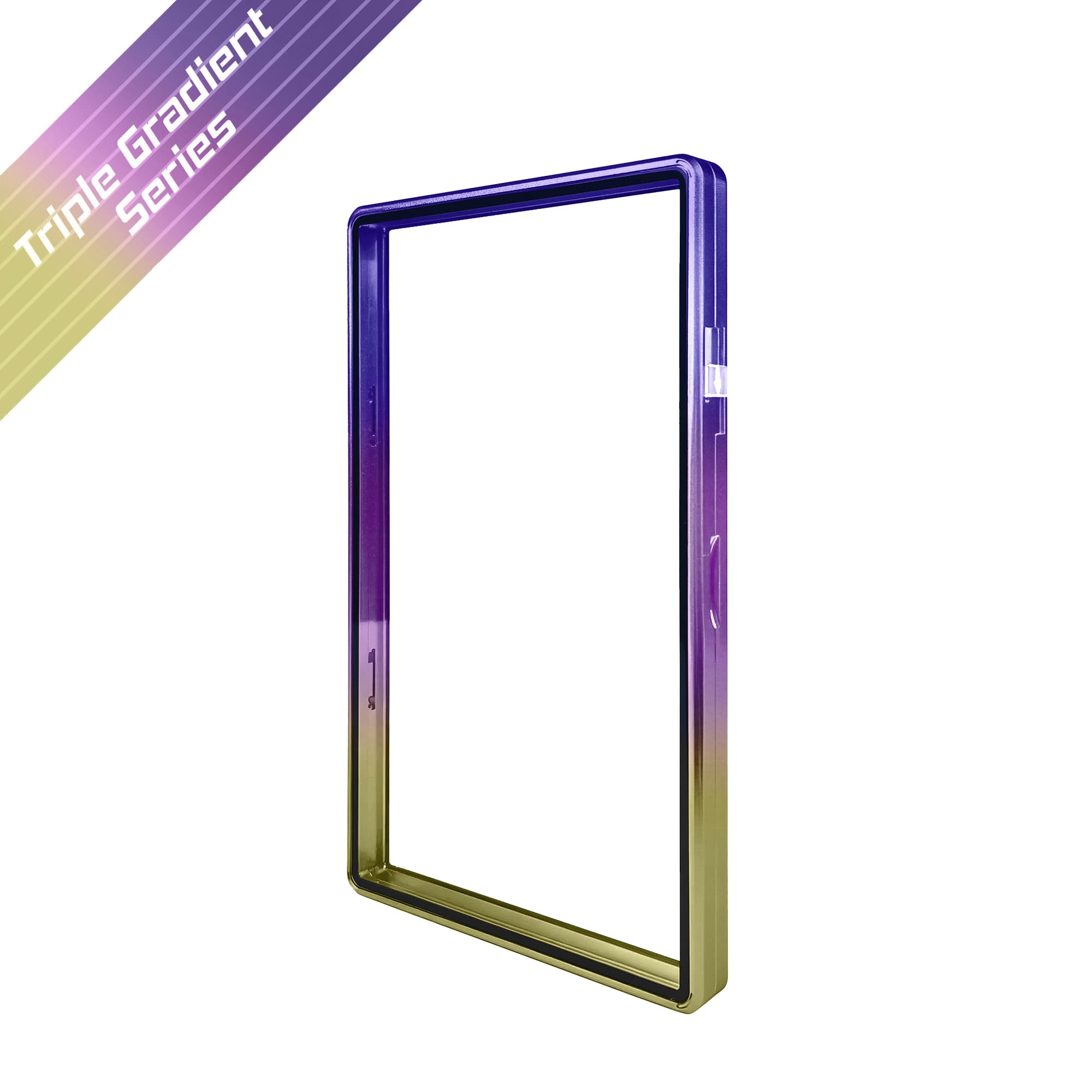 Gradient Series Standard PSA Slabmags Case - Top Purple, Middle Violet,Bottom Yellow