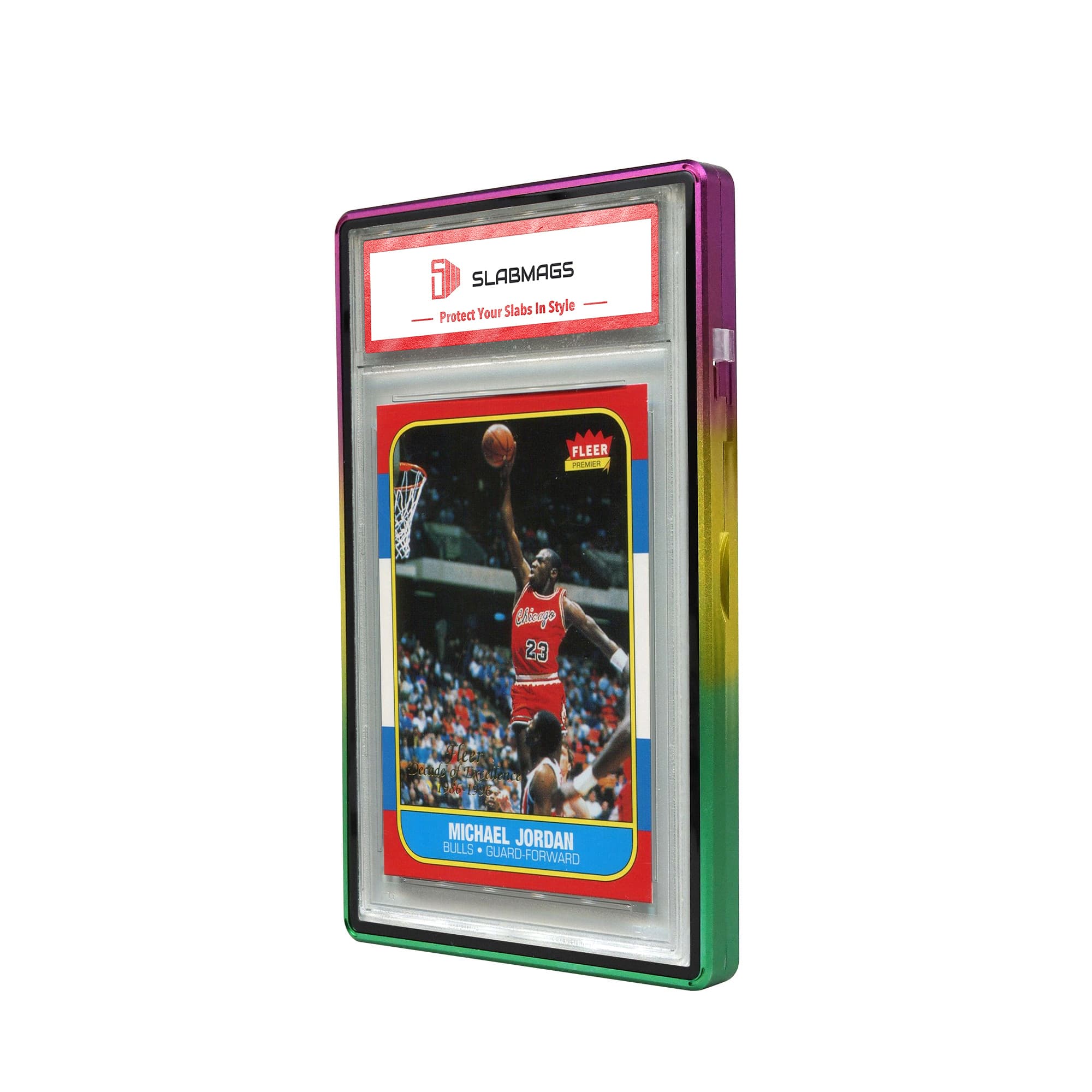 Gradient Series Standard PSA Slabmags Case - Top Violet, Middle Yellow,Bottom Green
