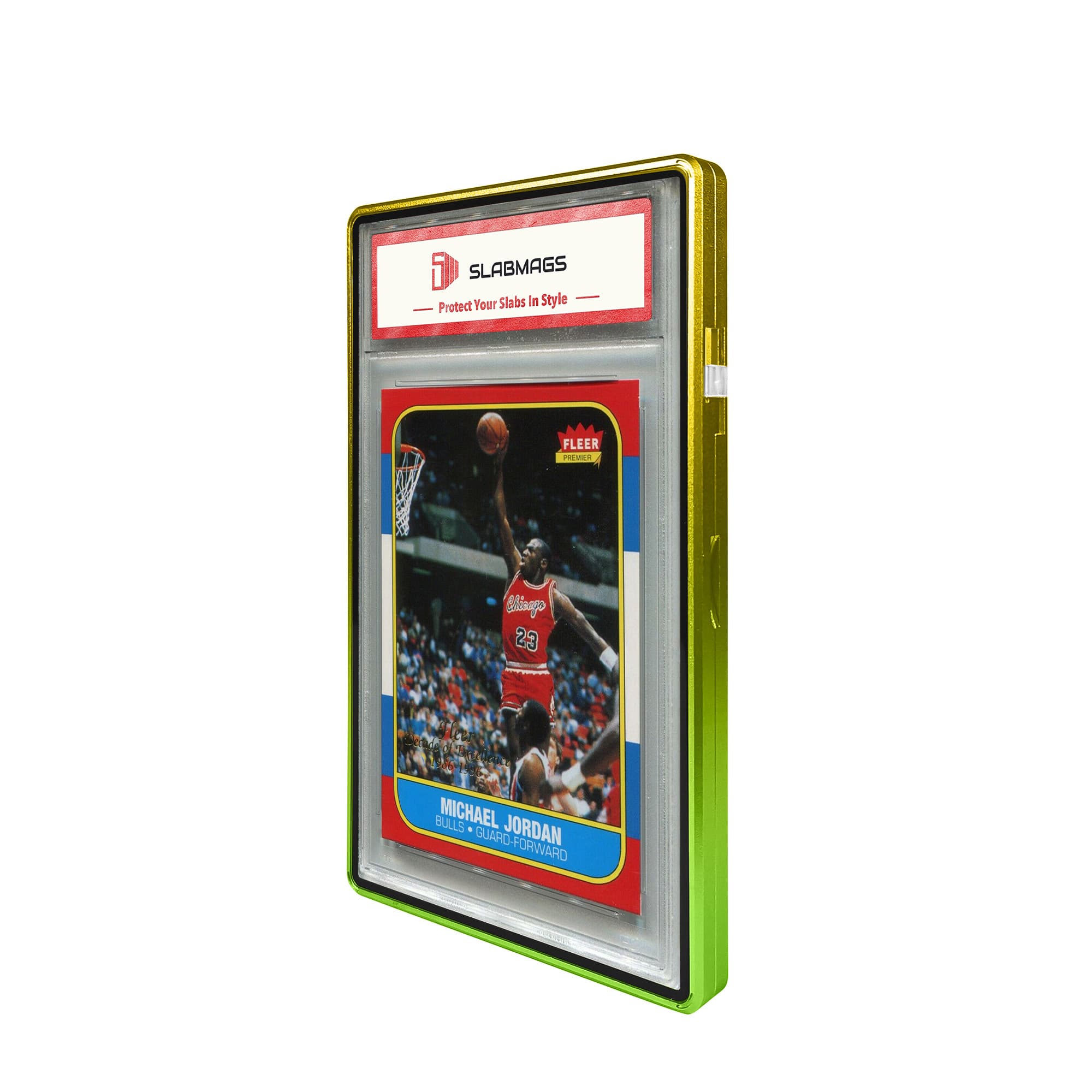 Gradient Series Standard PSA Slabmags Case - Top Yellow, Bottom Green