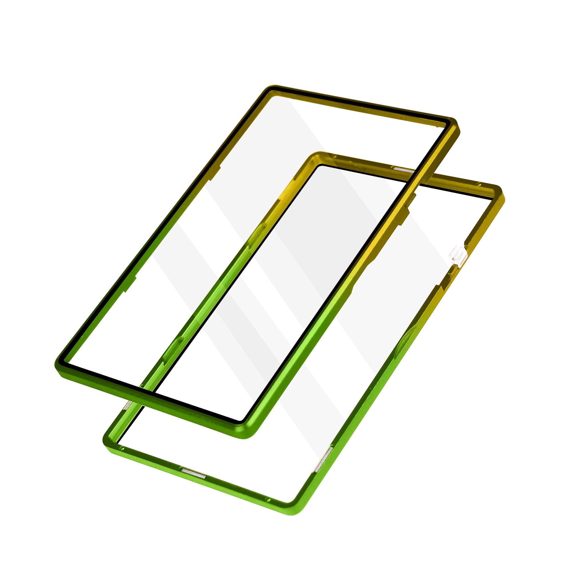 Gradient Series Standard PSA Slabmags Case - Top Yellow, Bottom Green