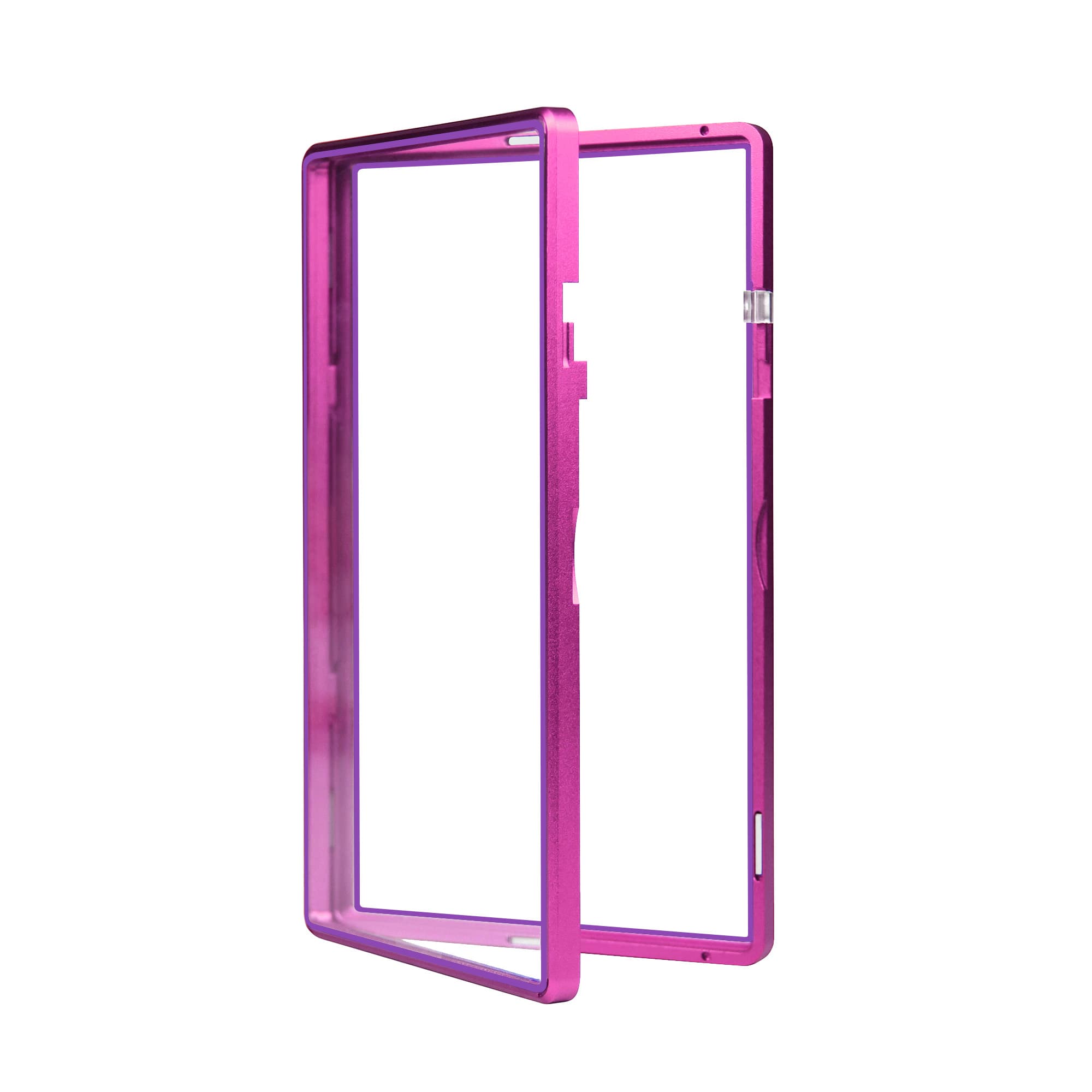 Color Glass Series Standard PSA Slabmags Case - Matte Violet With Purple Glass Border