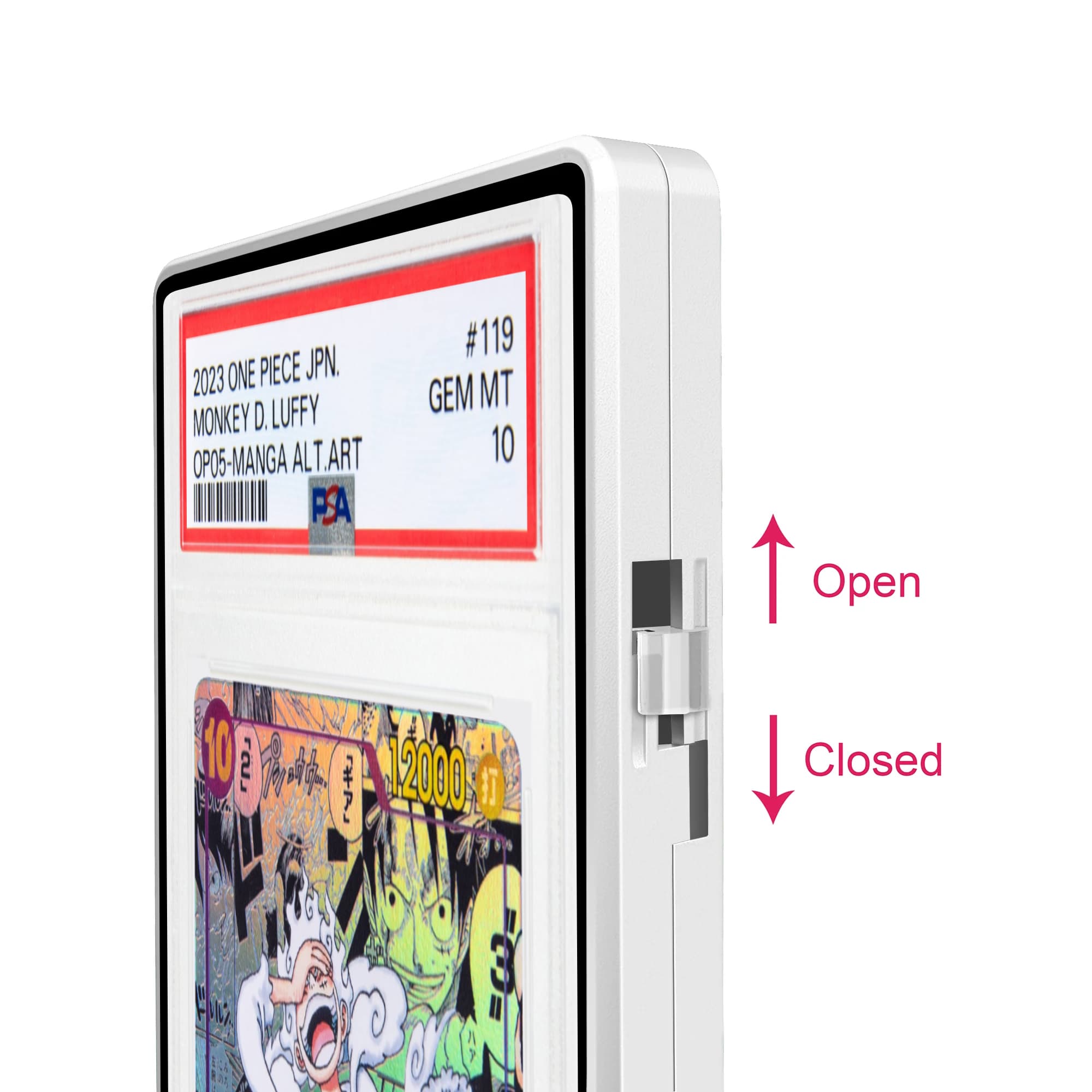 Standard PSA Slabmags Case - Matte White(Compatible With Standard CGC, CSG & AGS Slabs)