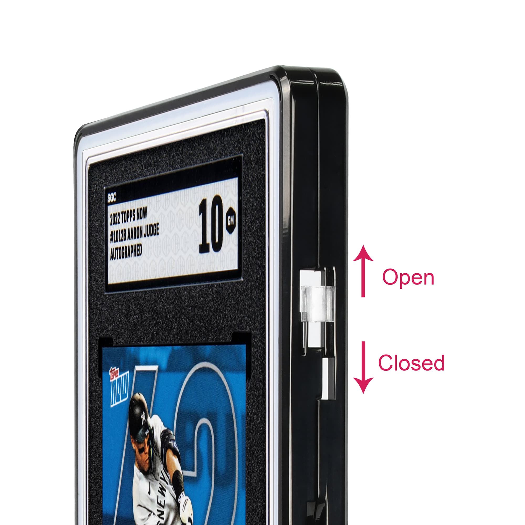 Standard SGC Slabmags Case - Metallic Black With White Glass Border