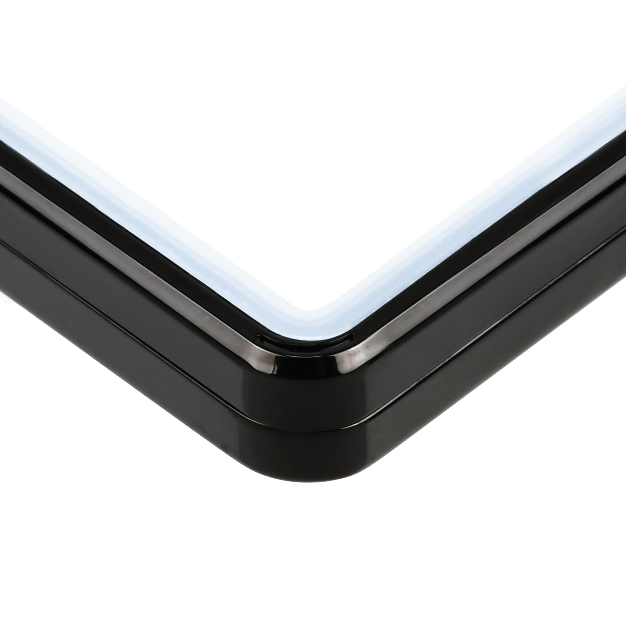 Standard SGC Slabmags Case - Metallic Black With White Glass Border