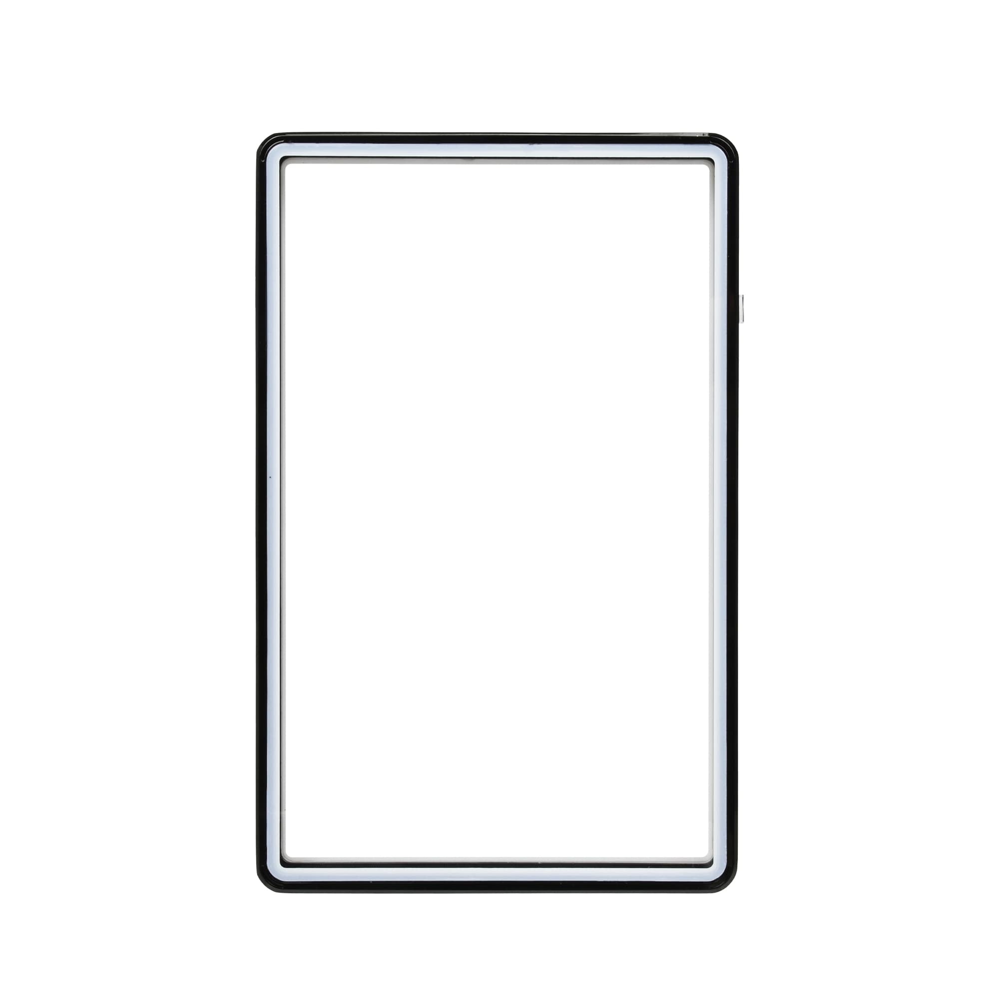 Standard SGC Slabmags Case - Metallic Black With White Glass Border