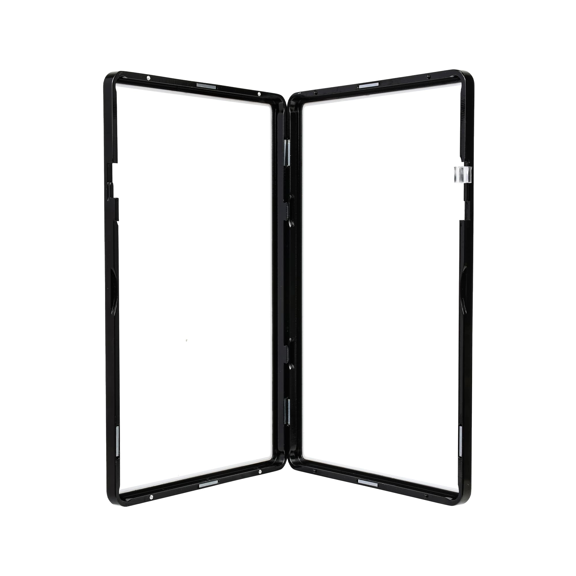 Standard SGC Slabmags Case - Metallic Black With White Glass Border