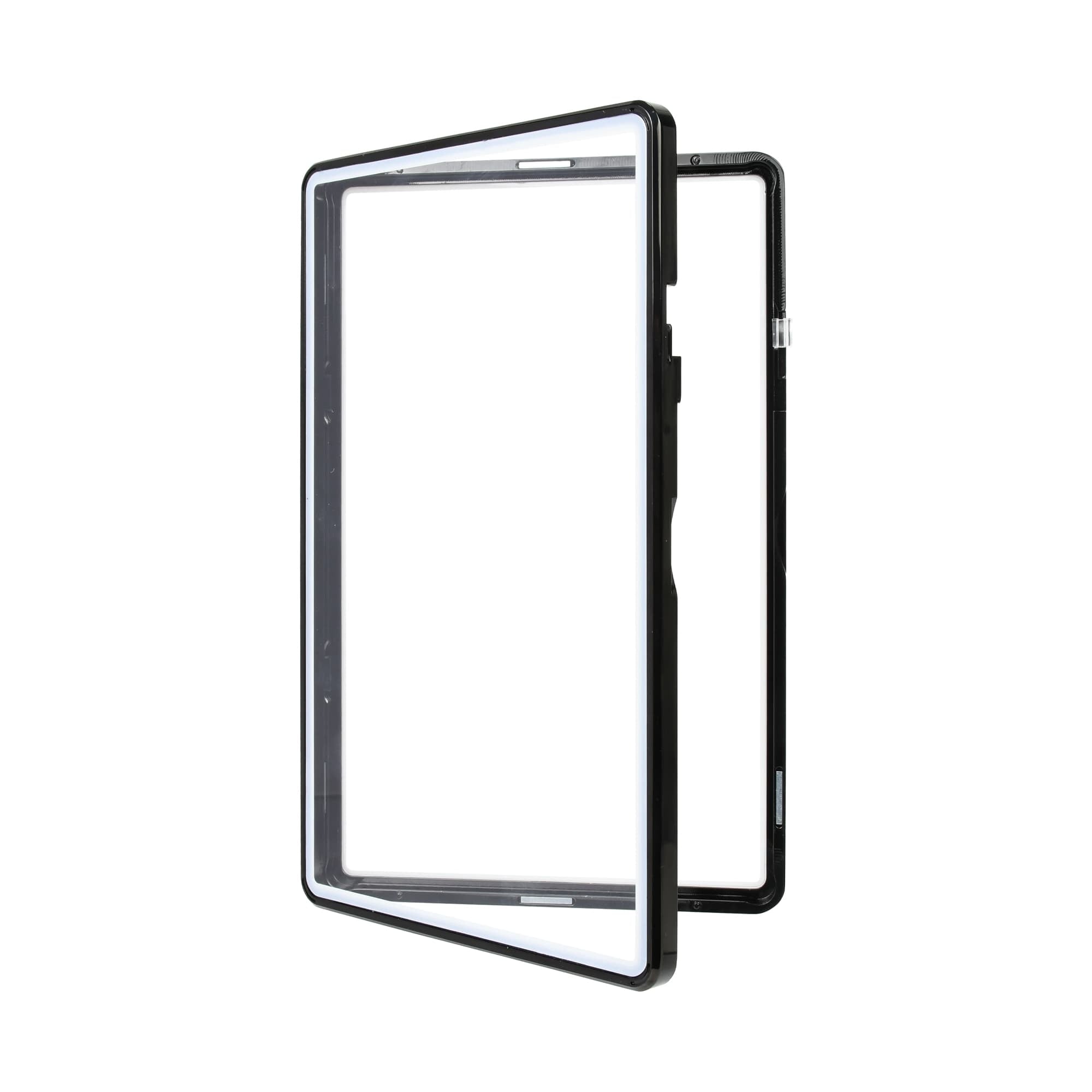 Standard SGC Slabmags Case - Metallic Black With White Glass Border