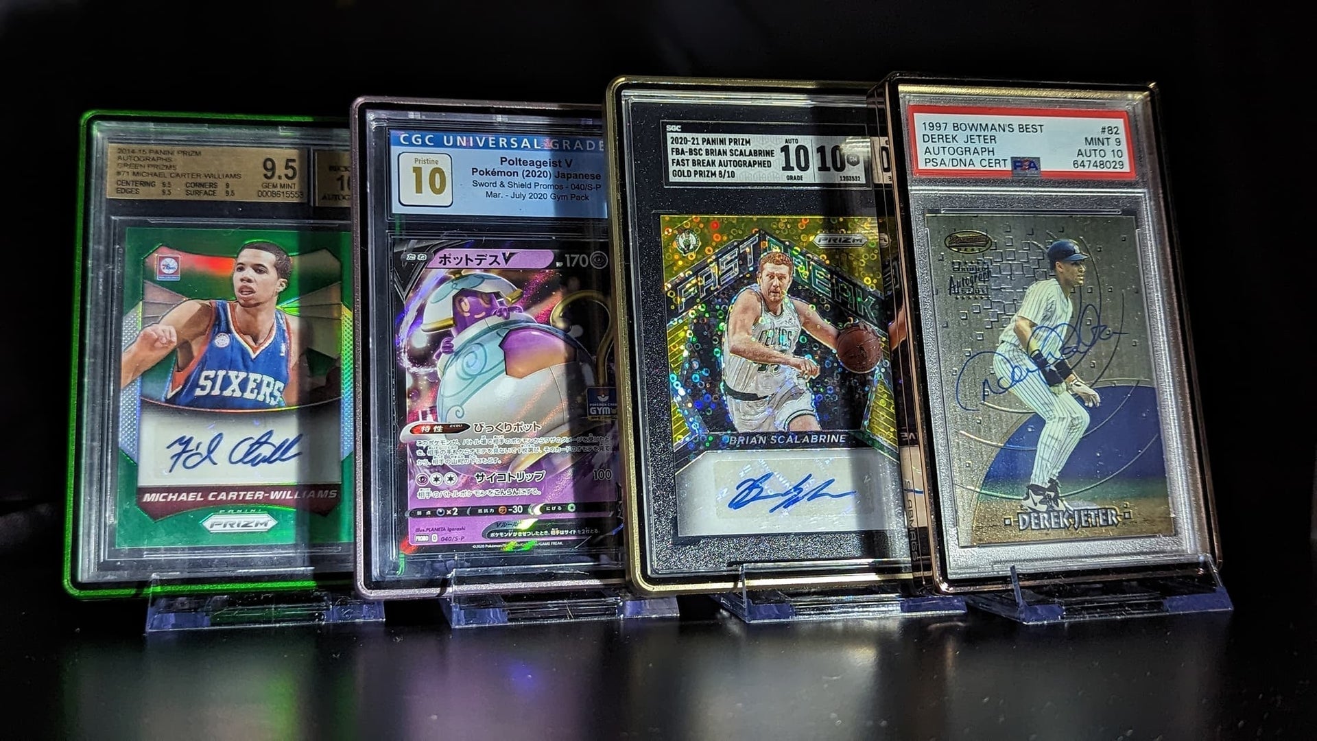 mlb sports graded card protection 24 PCS Case Holder for Trading Cards, Acrylic Card Slab Baseball Card Protectors with Label Position Fit for MTG TCG and Sport Cards Storage and Display : Toys & and protectivethe Melon Graded Guard keeps your PSA slabs safe with premium clarity and color This Jeter PMG [19/50] plays