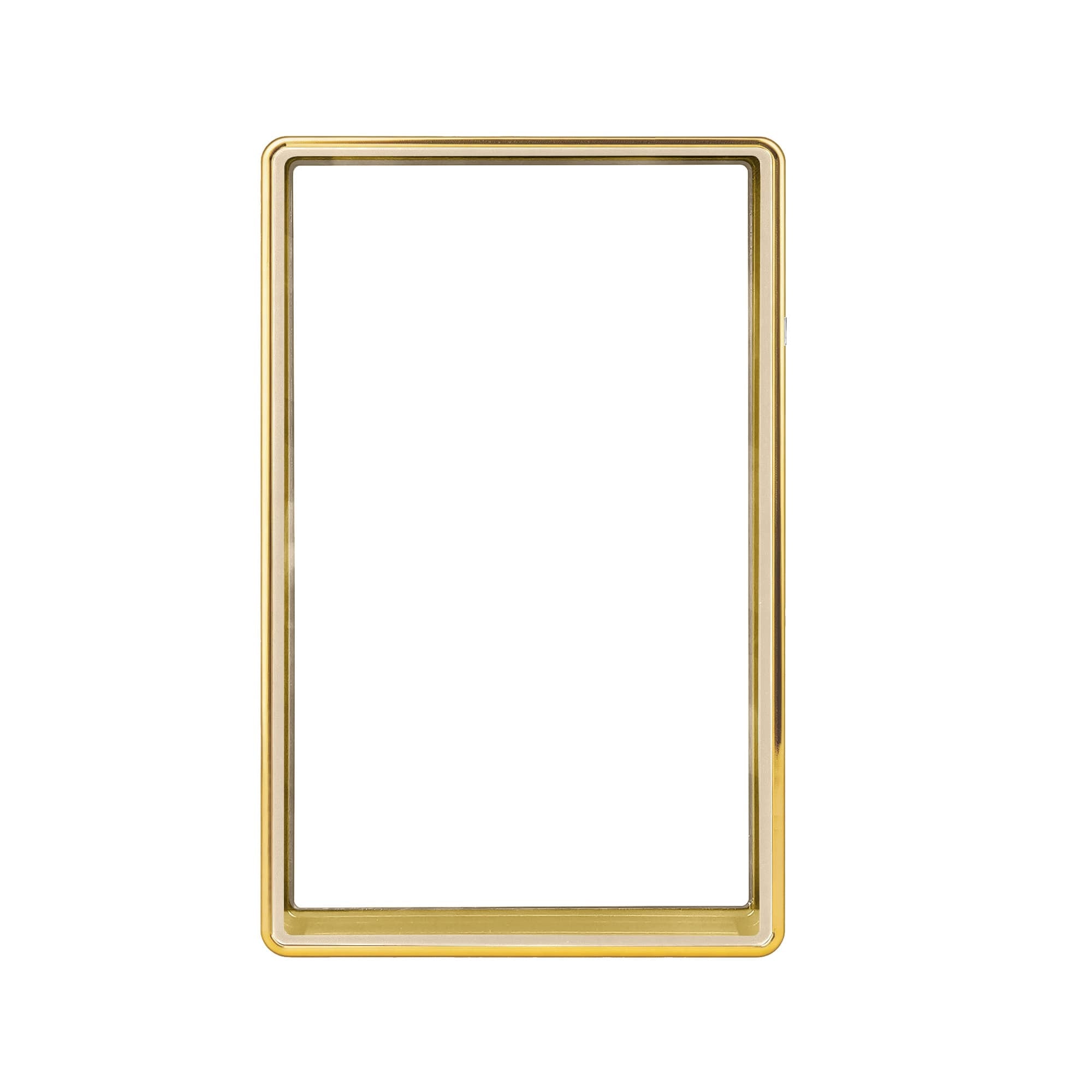 Standard BGS Slabmags Case - Metallic Gold With Gold Glass Border